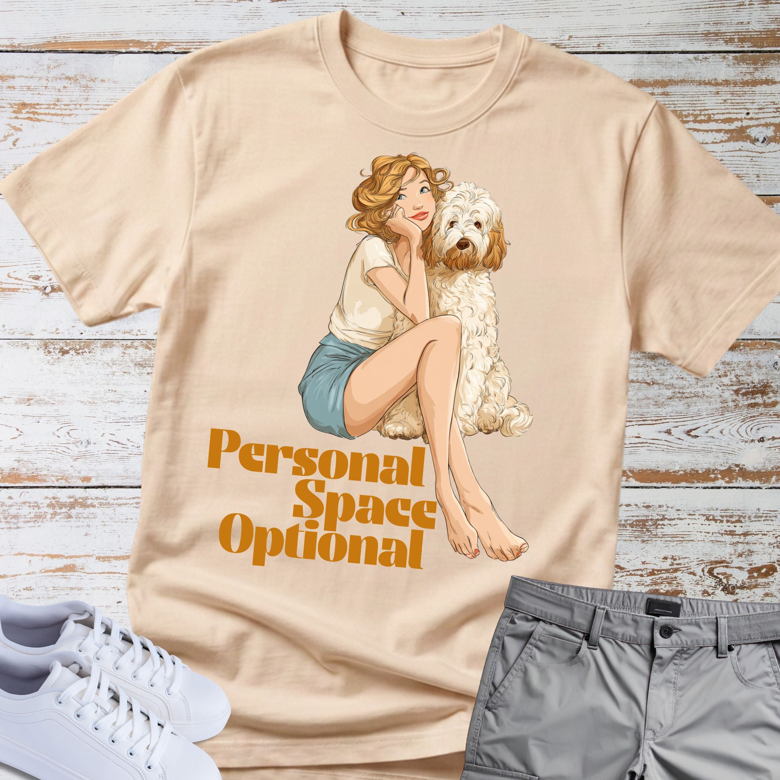 Goldendoodle Personal Space Optional T-Shirt