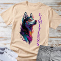 Limitless Colorful Siberian Husky T-Shirt