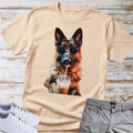 German Shepherd Drinking Iced Coffee T-Shirt