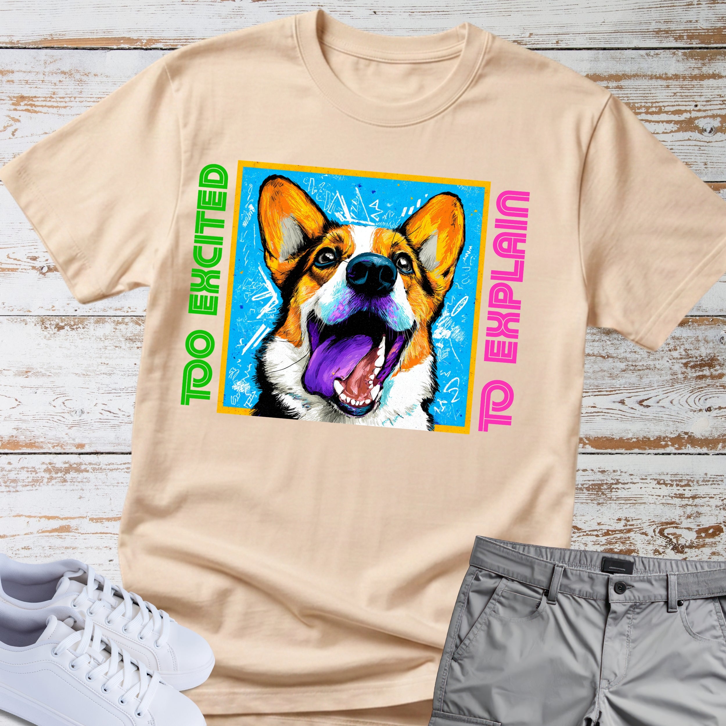 Too Excited To Explain Corgi T-Shirt