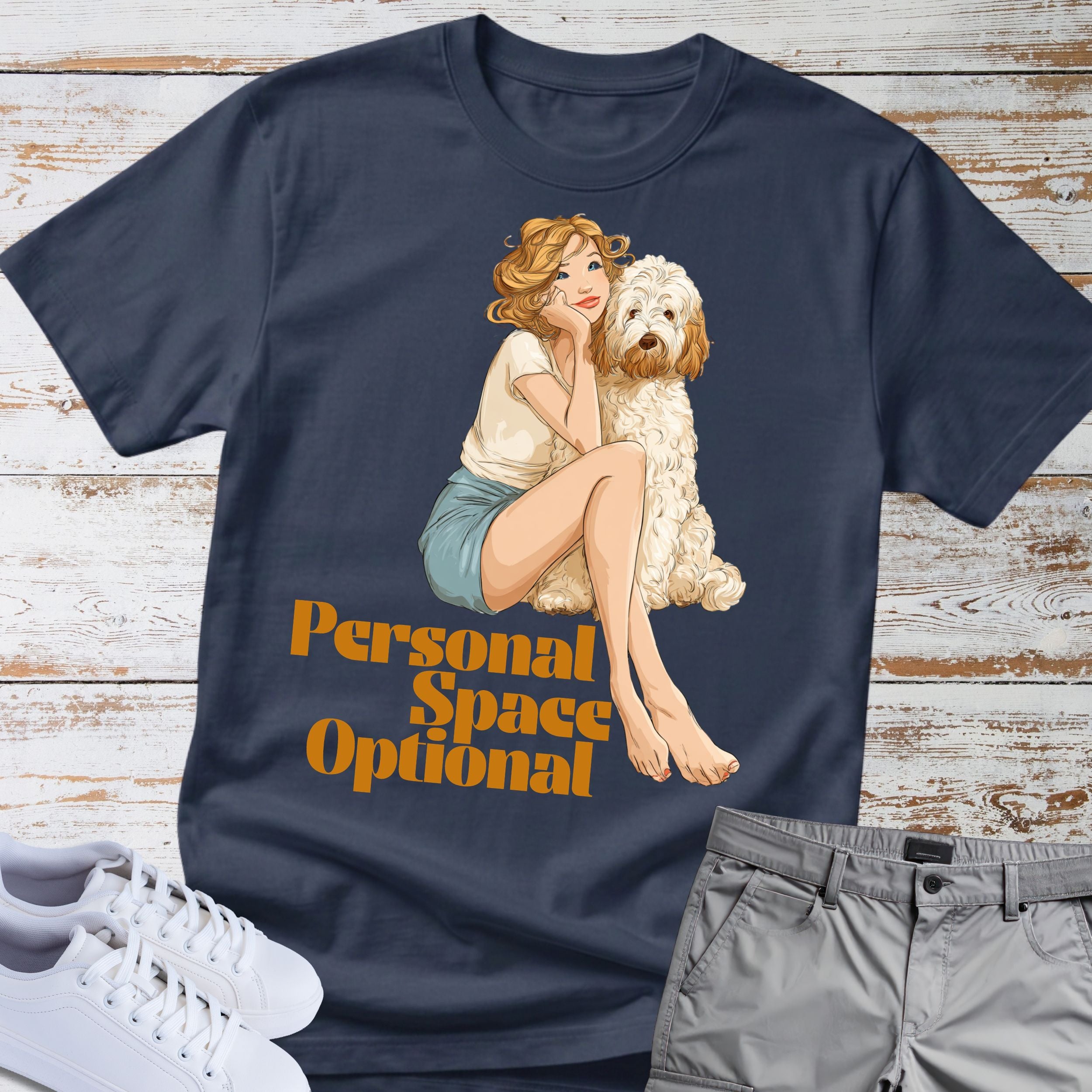 Goldendoodle Personal Space Optional T-Shirt