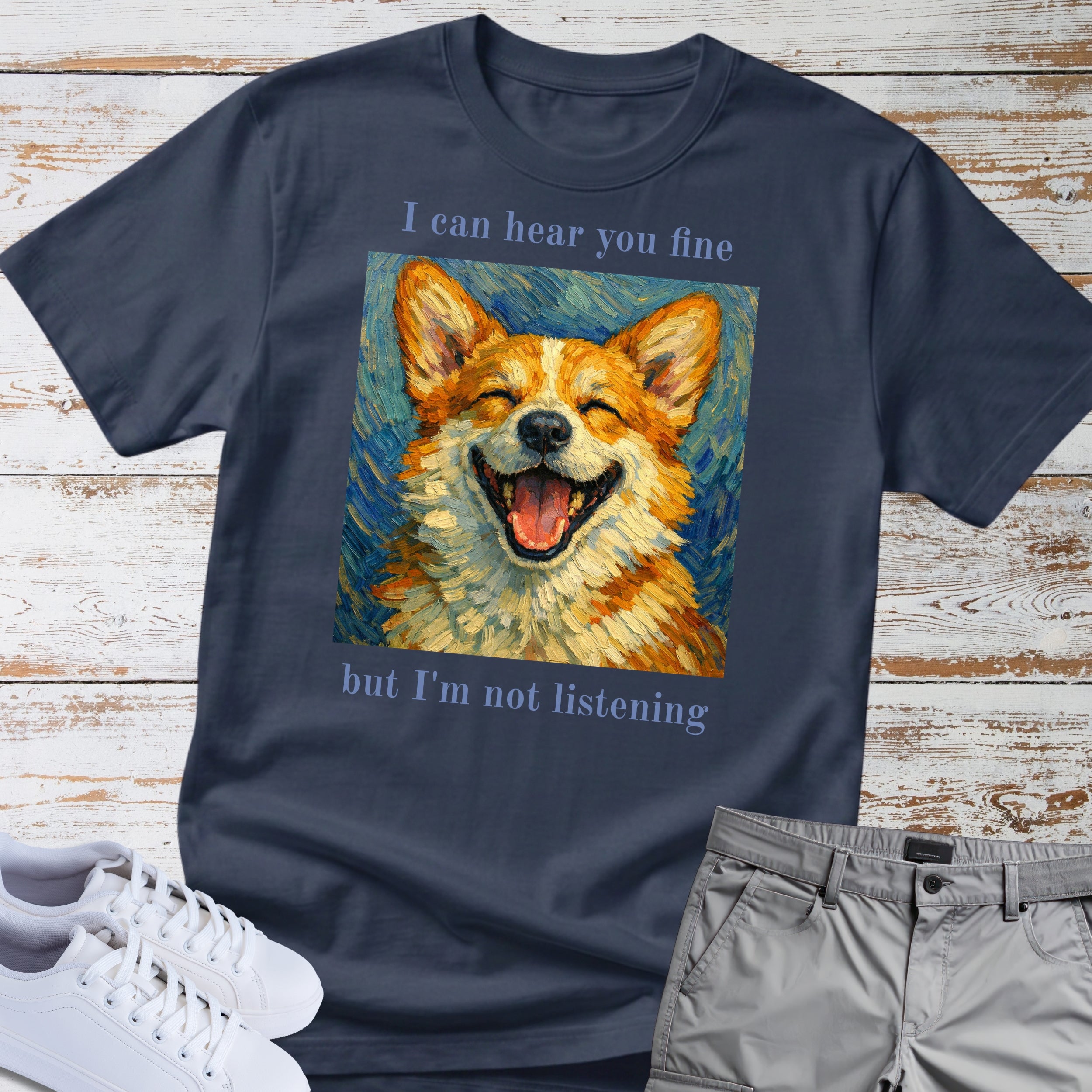 Corgi T‑Shirt Not Listening