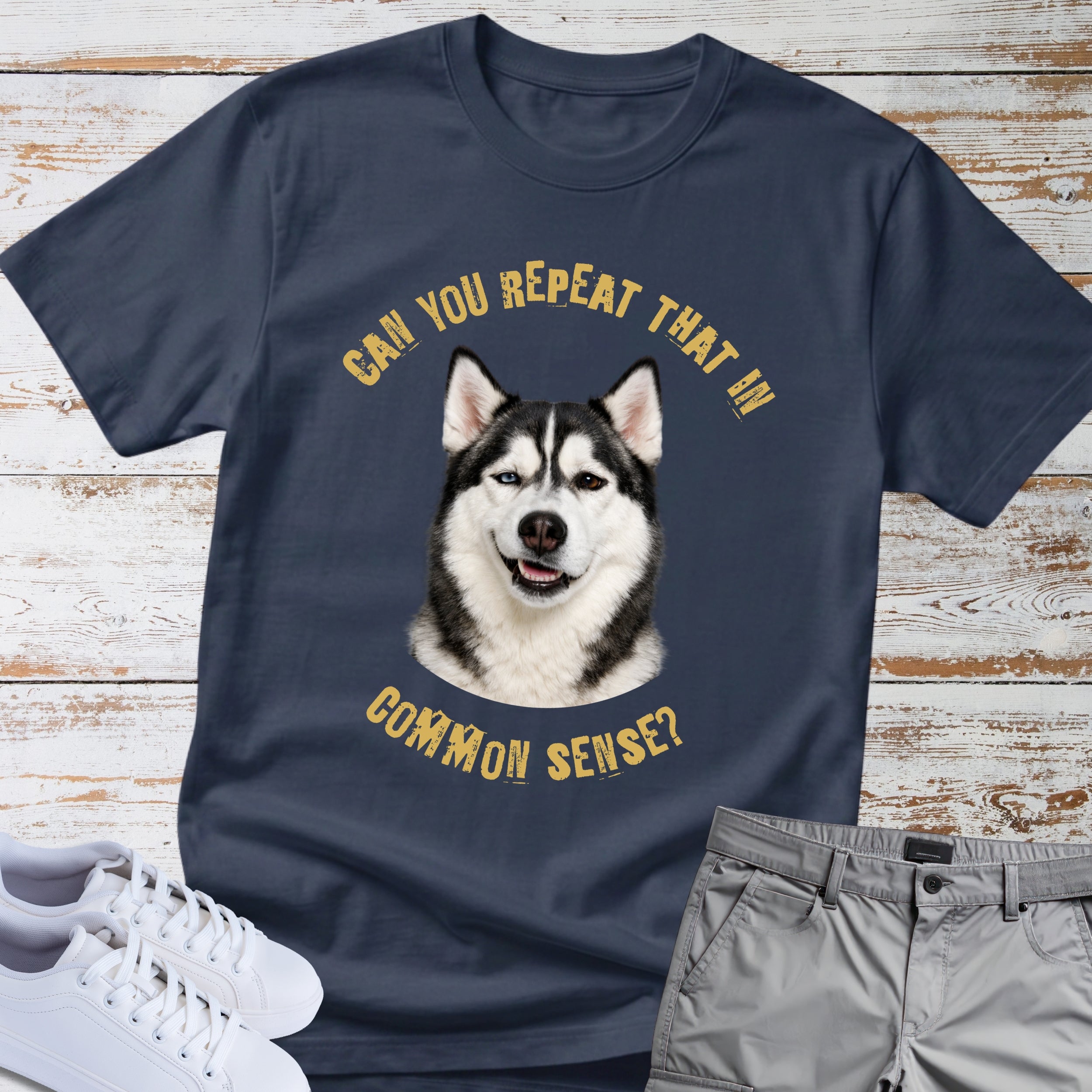 Siberian Husky Common Sense T-Shirt