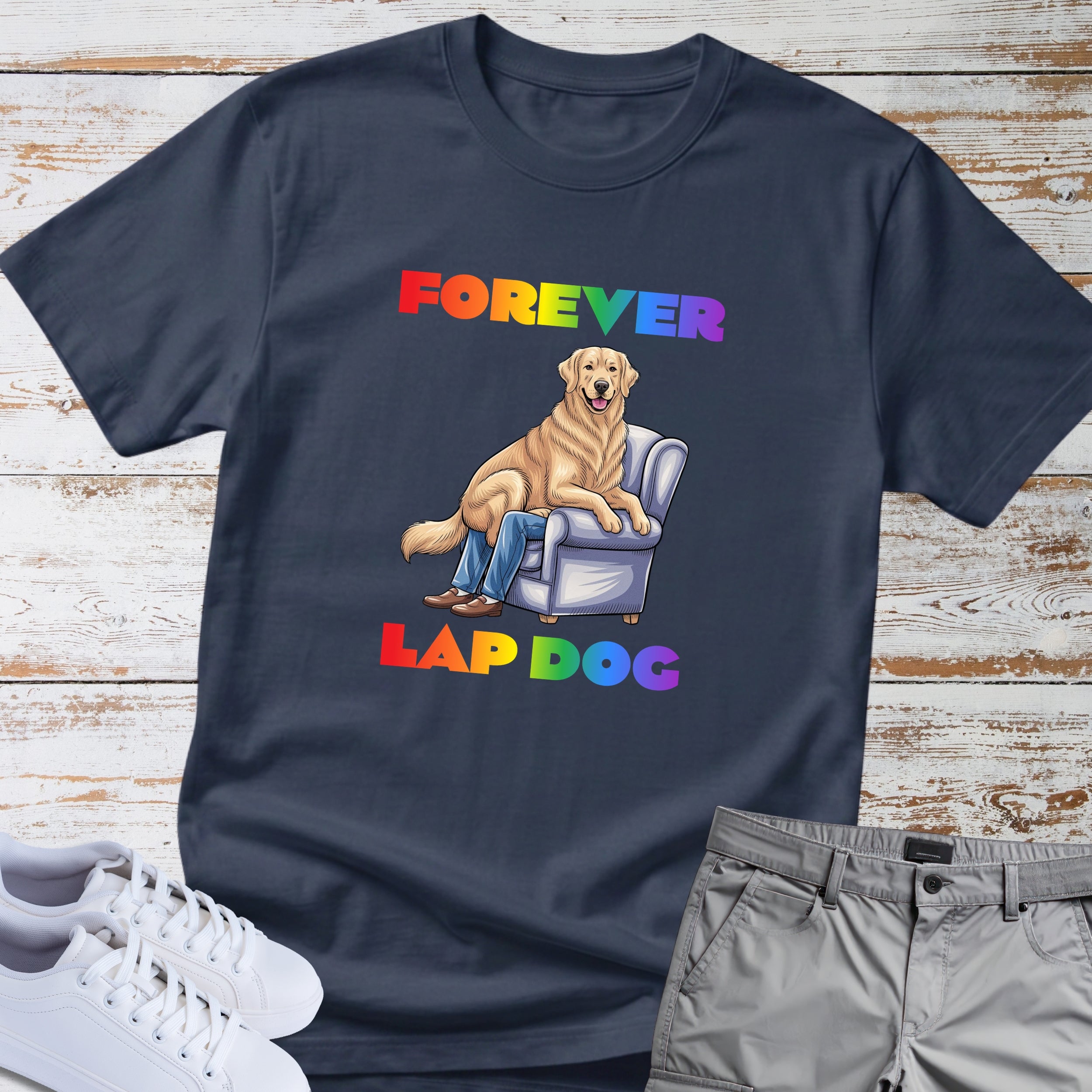 Golden Retriever "Forever Lap Dog" T-Shirt
