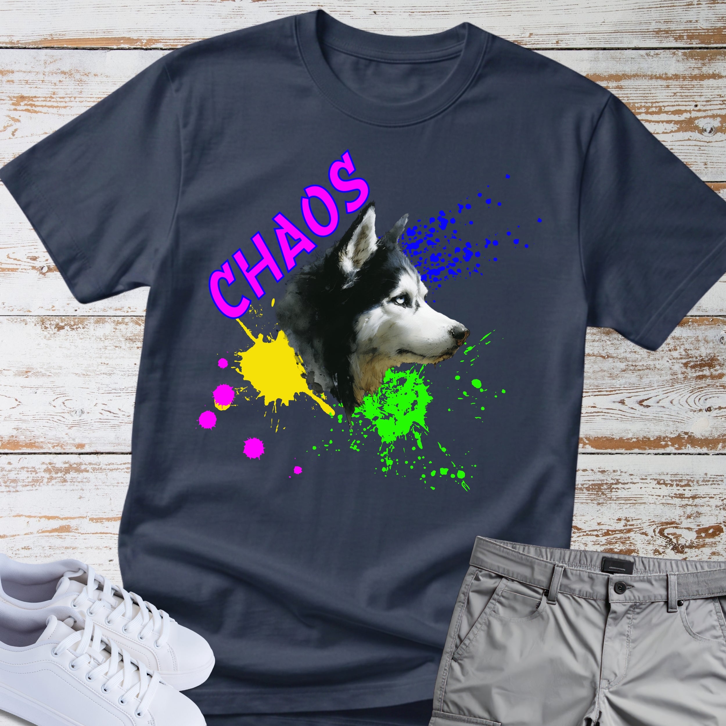 Chaos Siberian Husky T-Shirt