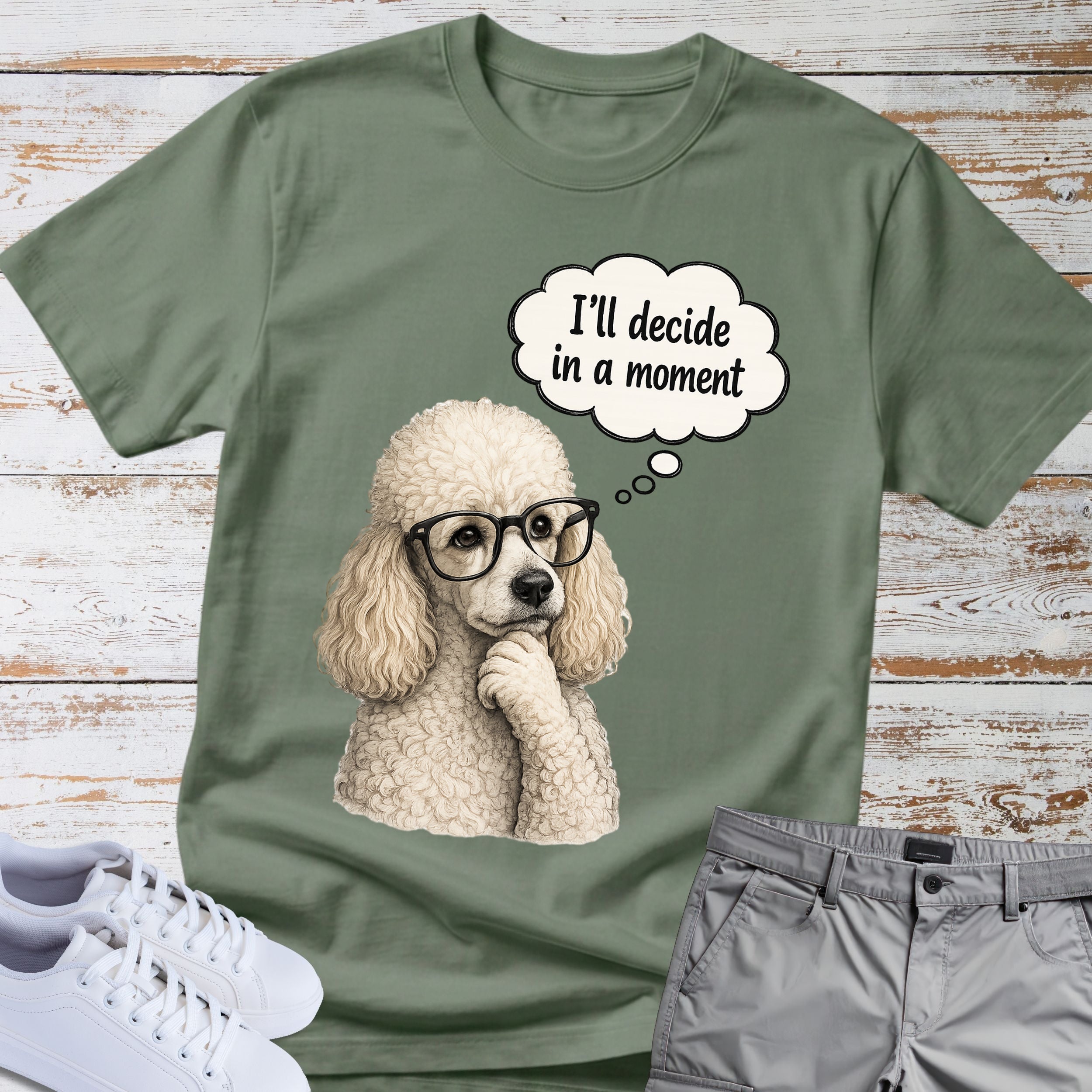 Poodle Tee "I'll Decide in a Moment" T-Shirt