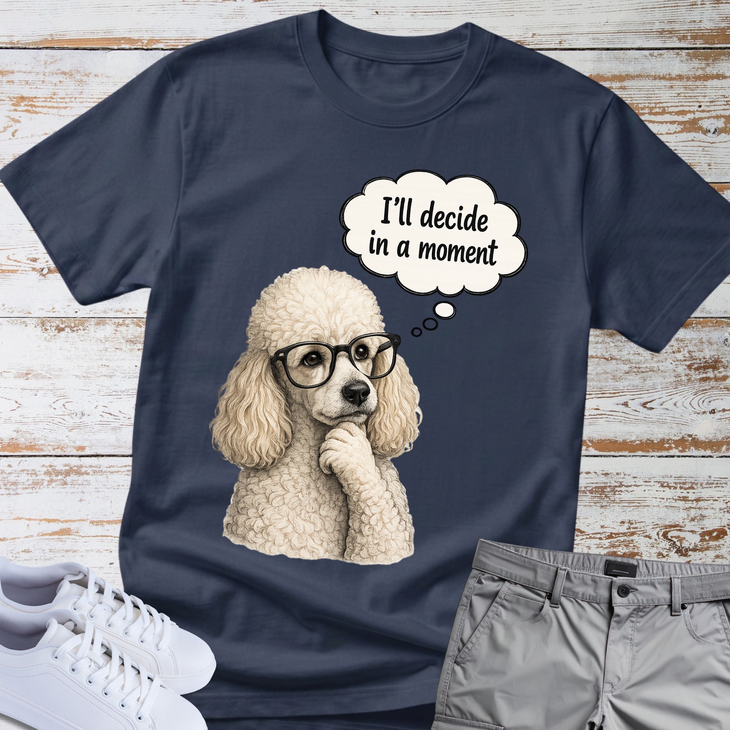 Poodle Tee "I'll Decide in a Moment" T-Shirt