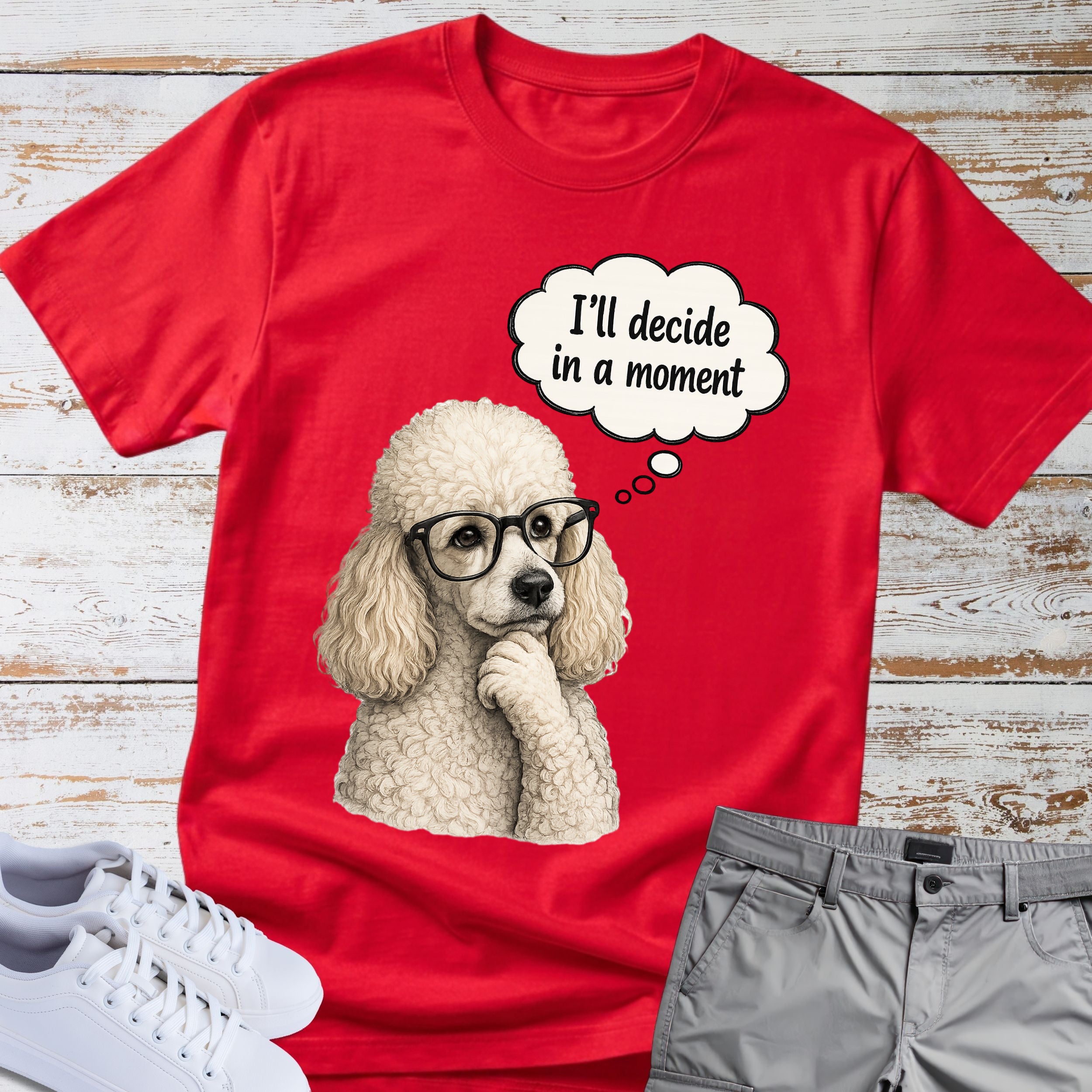 Poodle Tee "I'll Decide in a Moment" T-Shirt
