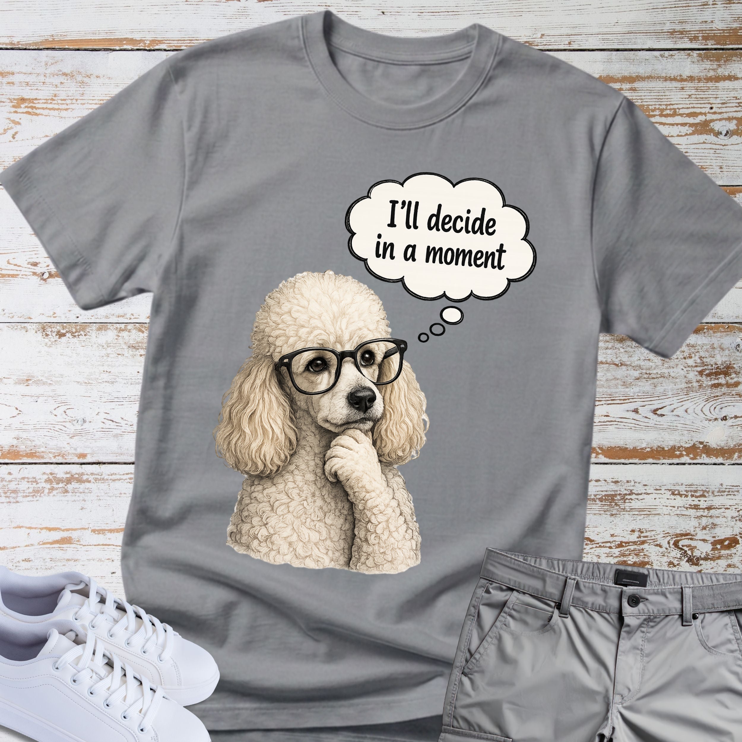Poodle Tee "I'll Decide in a Moment" T-Shirt