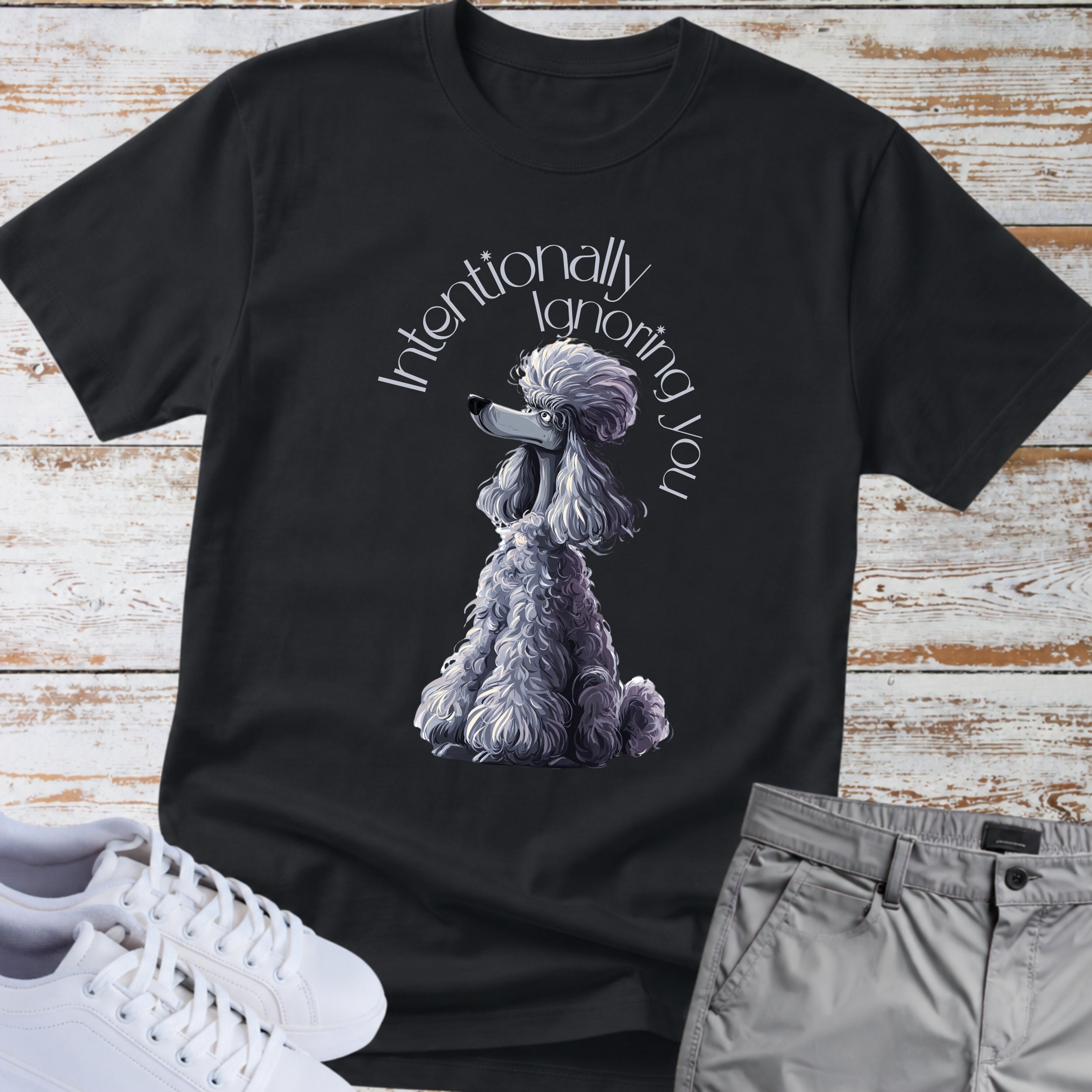 Poodle 'Intentionally Ignoring You' T-Shirt