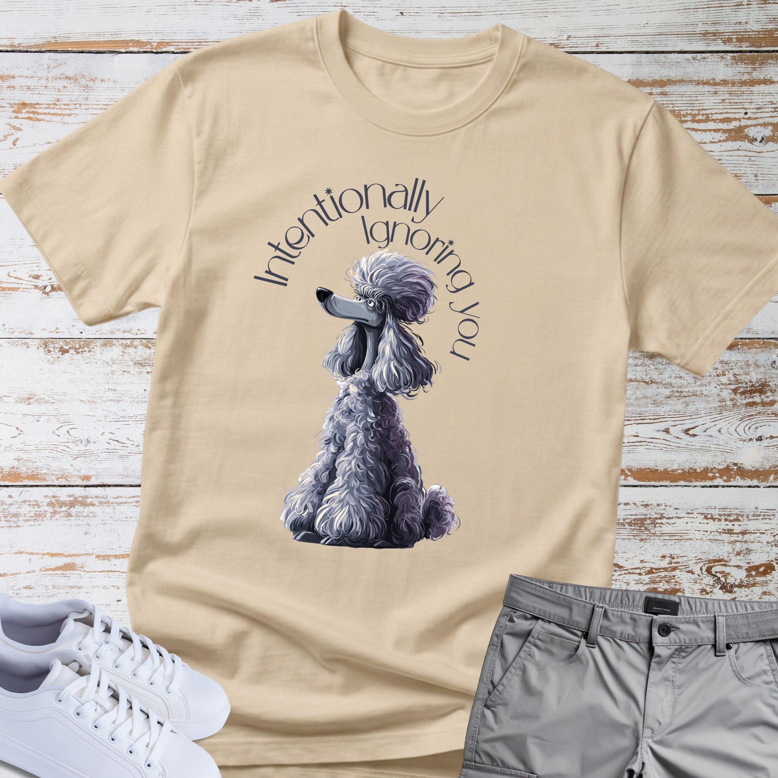 Poodle 'Intentionally Ignoring You' T-Shirt