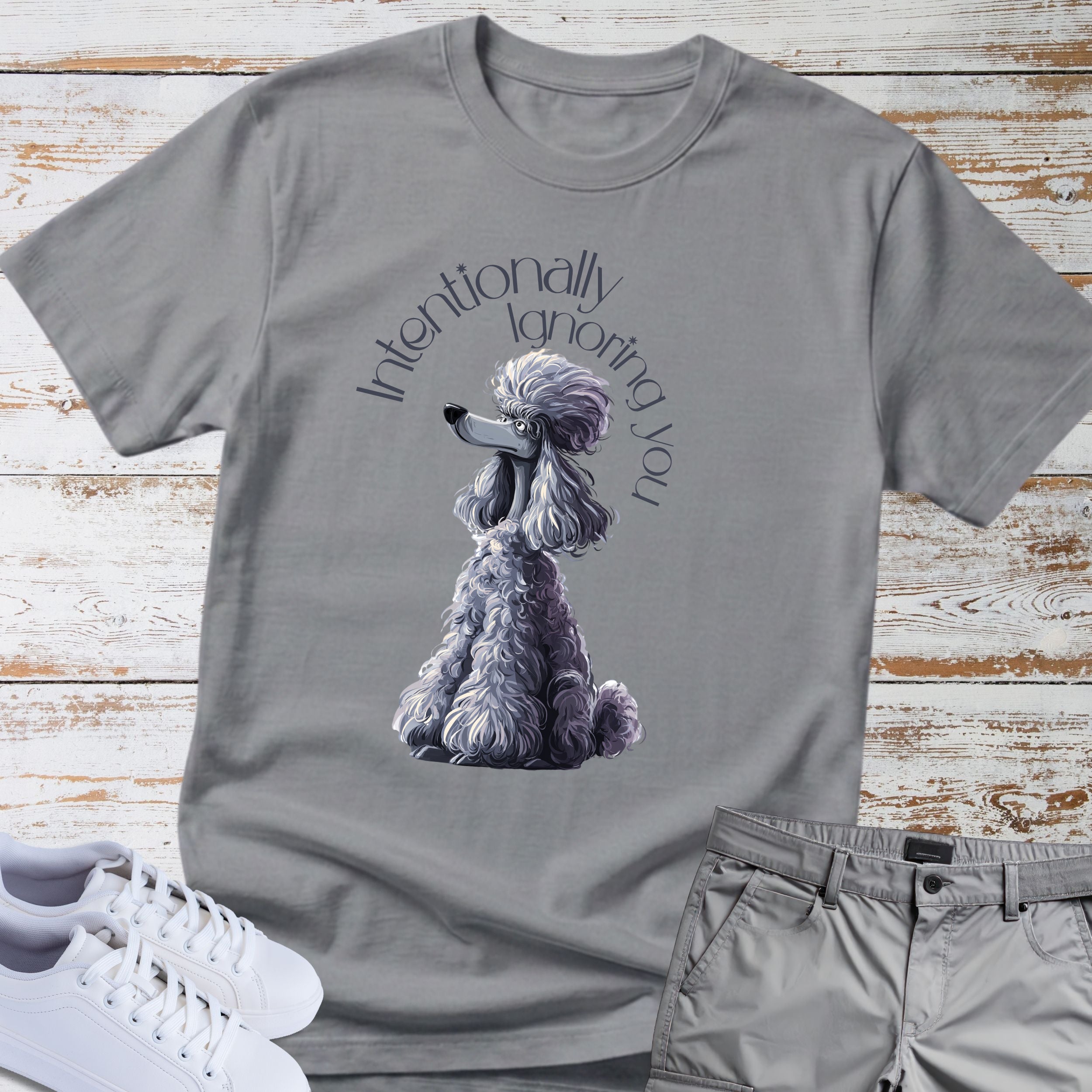 Poodle 'Intentionally Ignoring You' T-Shirt