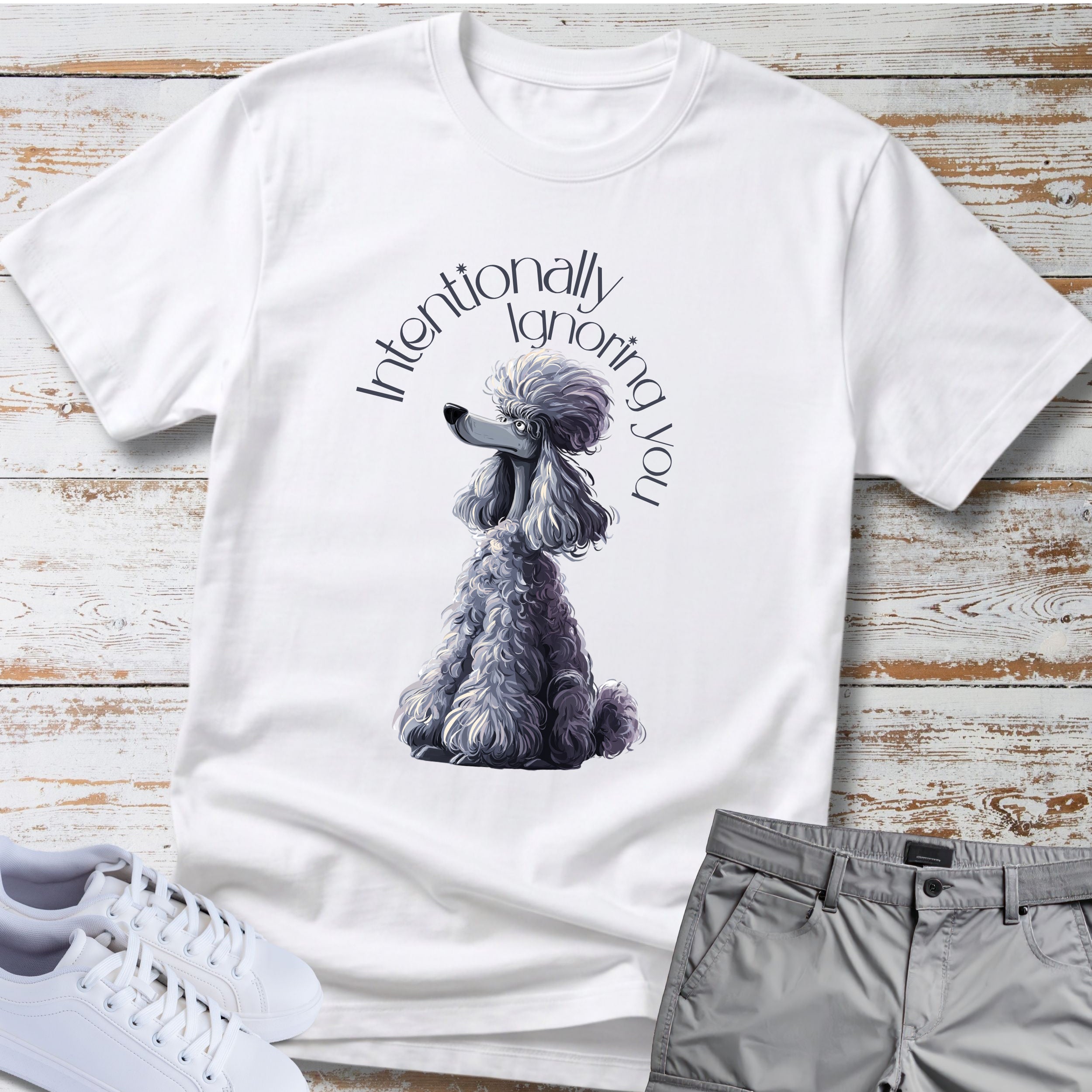 Poodle 'Intentionally Ignoring You' T-Shirt
