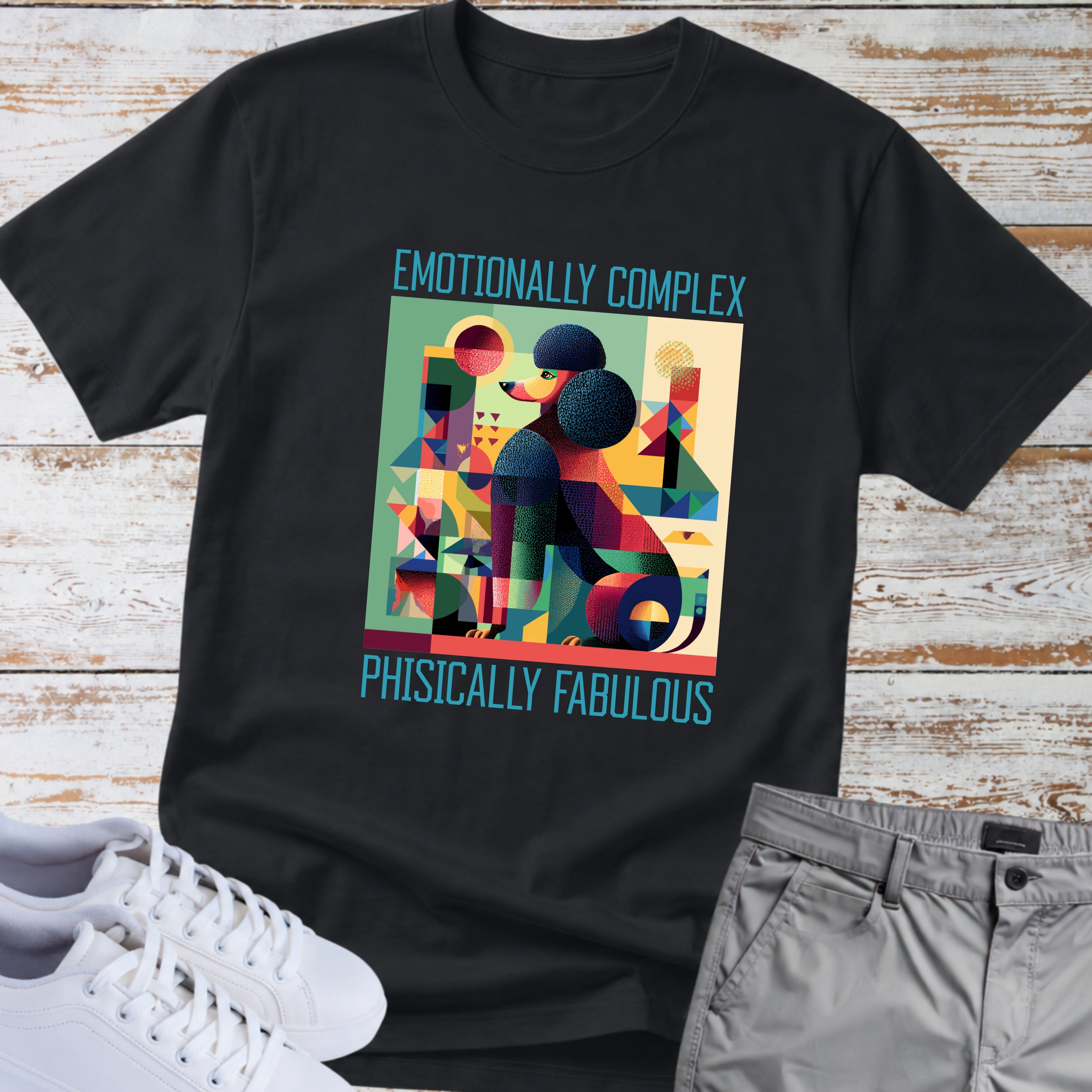 Poodle Emotionally Complex T-Shirt