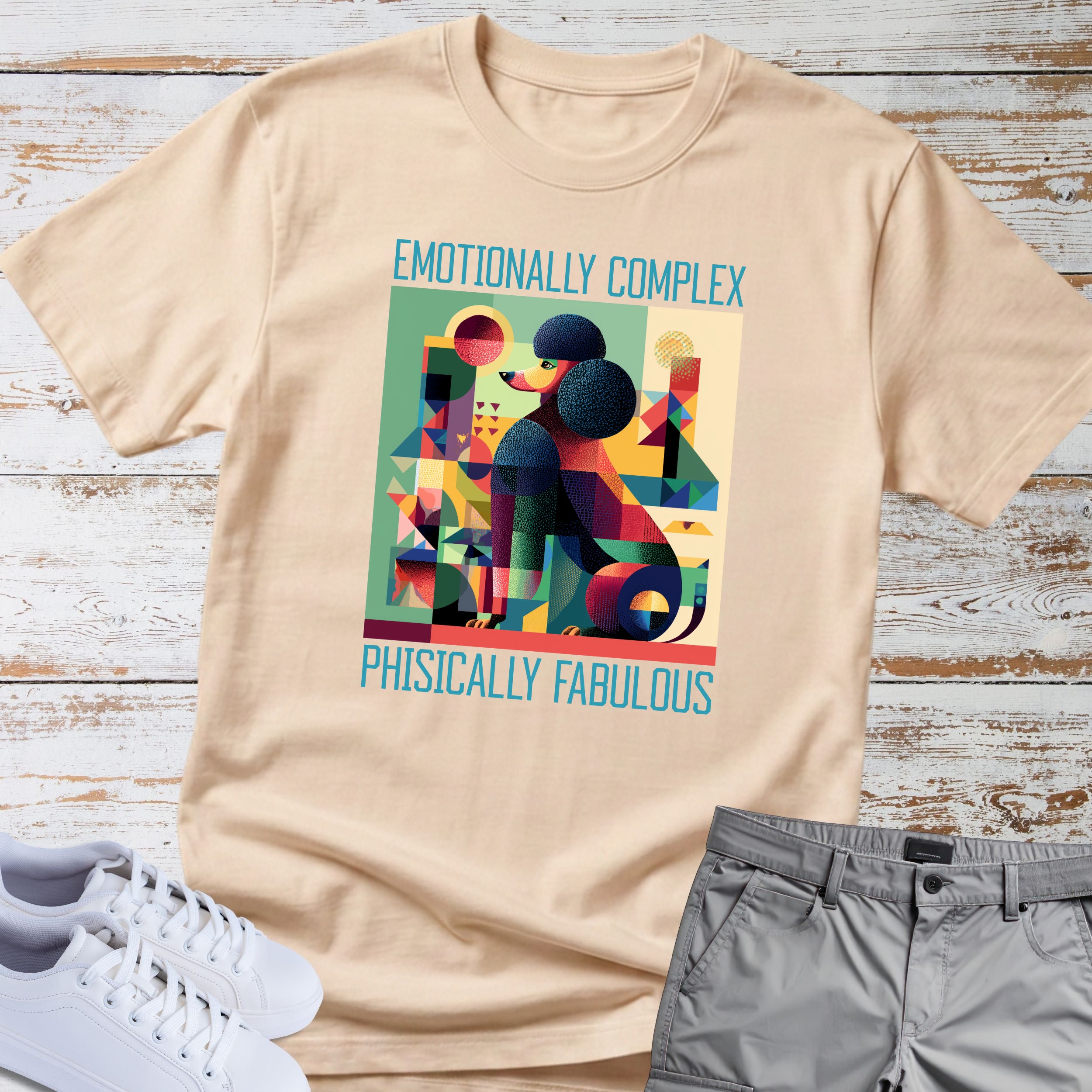 Poodle Emotionally Complex T-Shirt