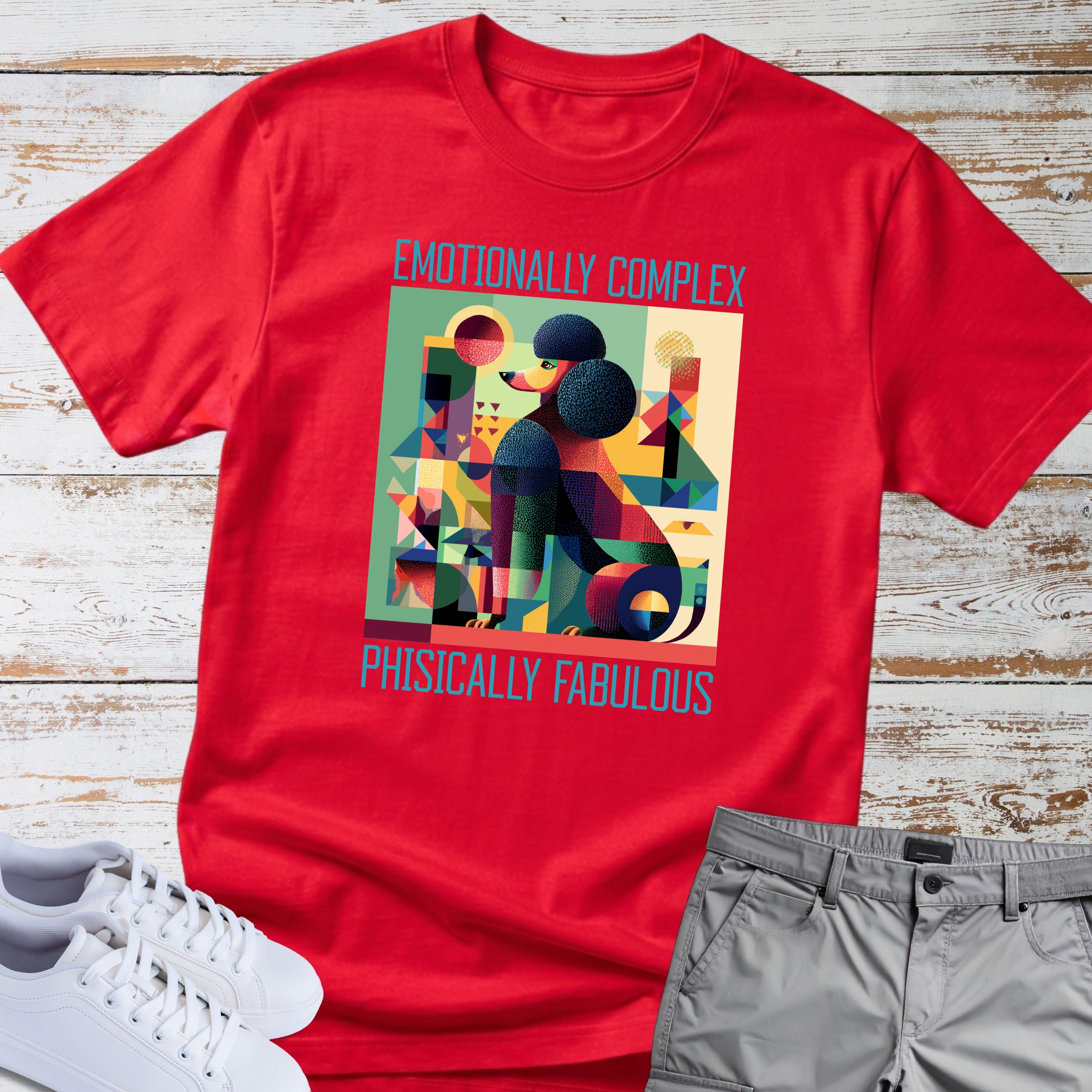 Poodle Emotionally Complex T-Shirt