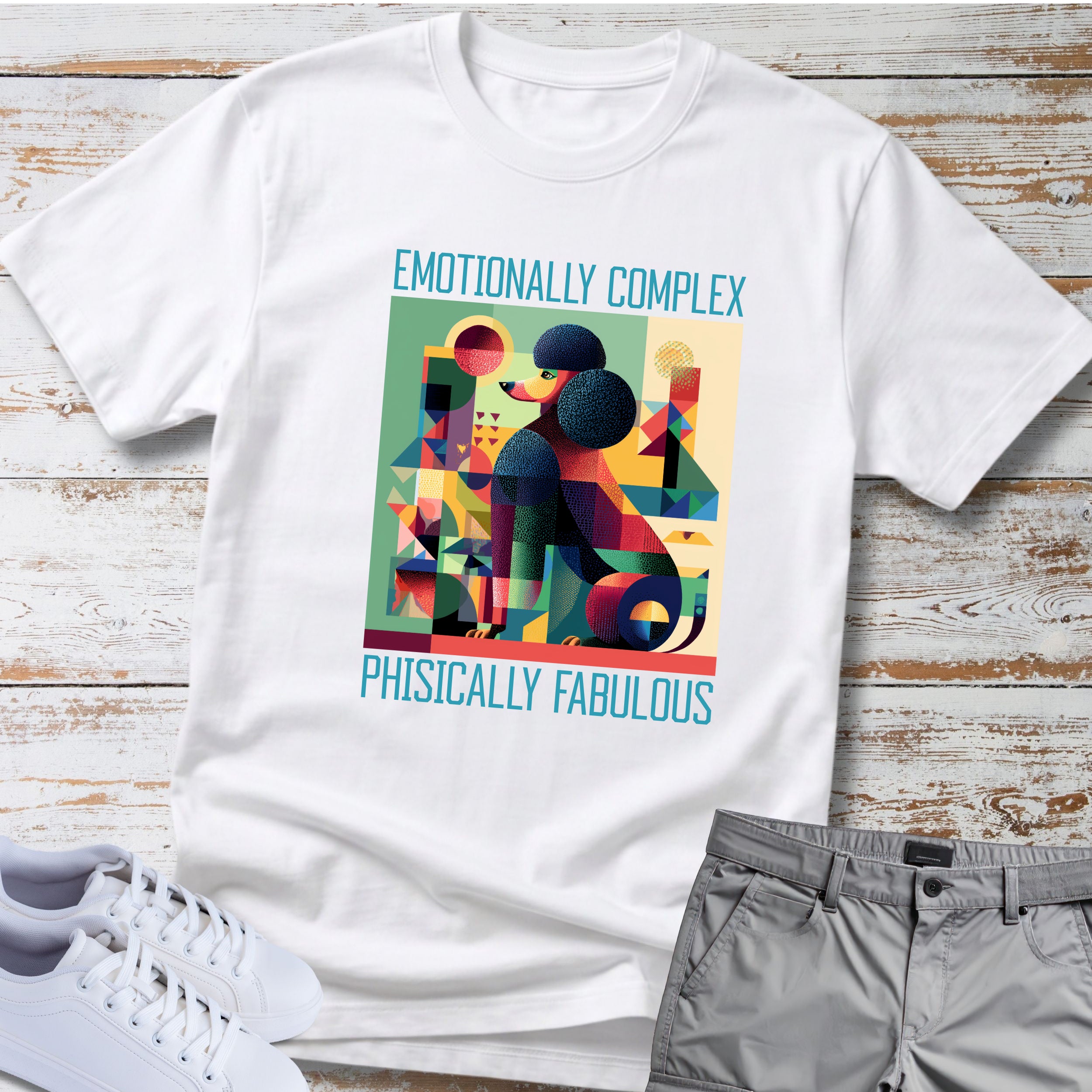 Poodle Emotionally Complex T-Shirt