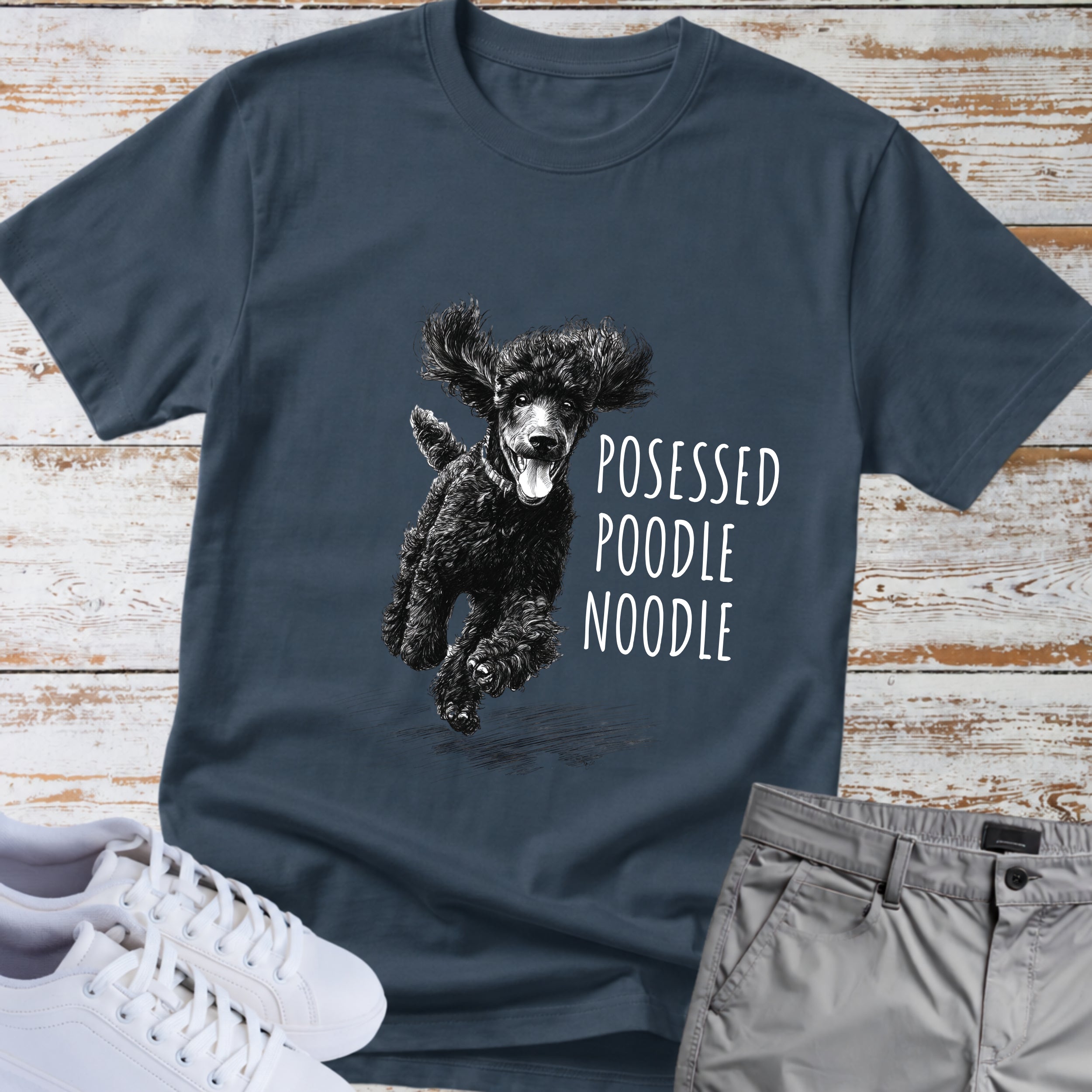 Poodle "Possessed Poodle Noodle" T-Shirt