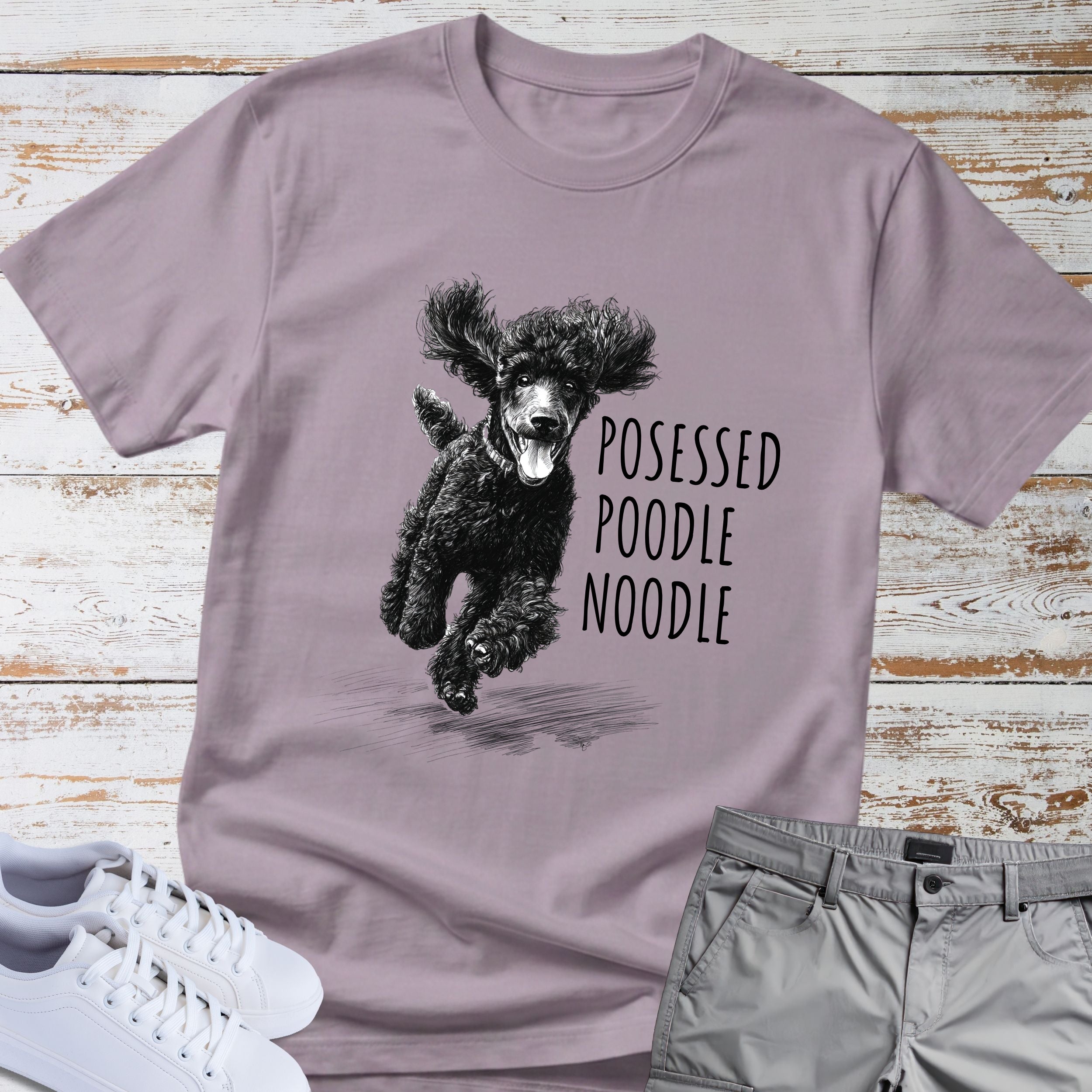 Poodle "Possessed Poodle Noodle" T-Shirt