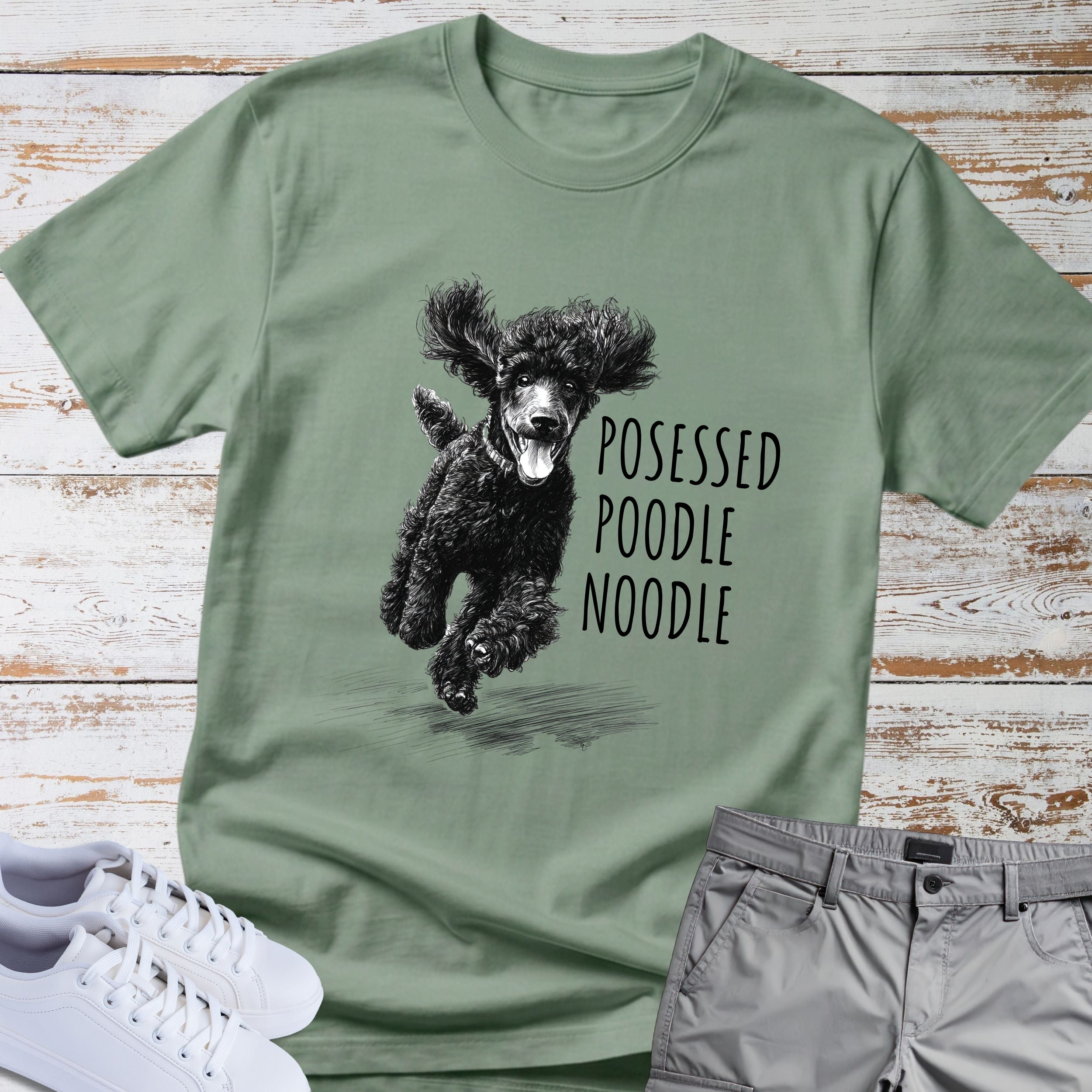 Poodle "Possessed Poodle Noodle" T-Shirt