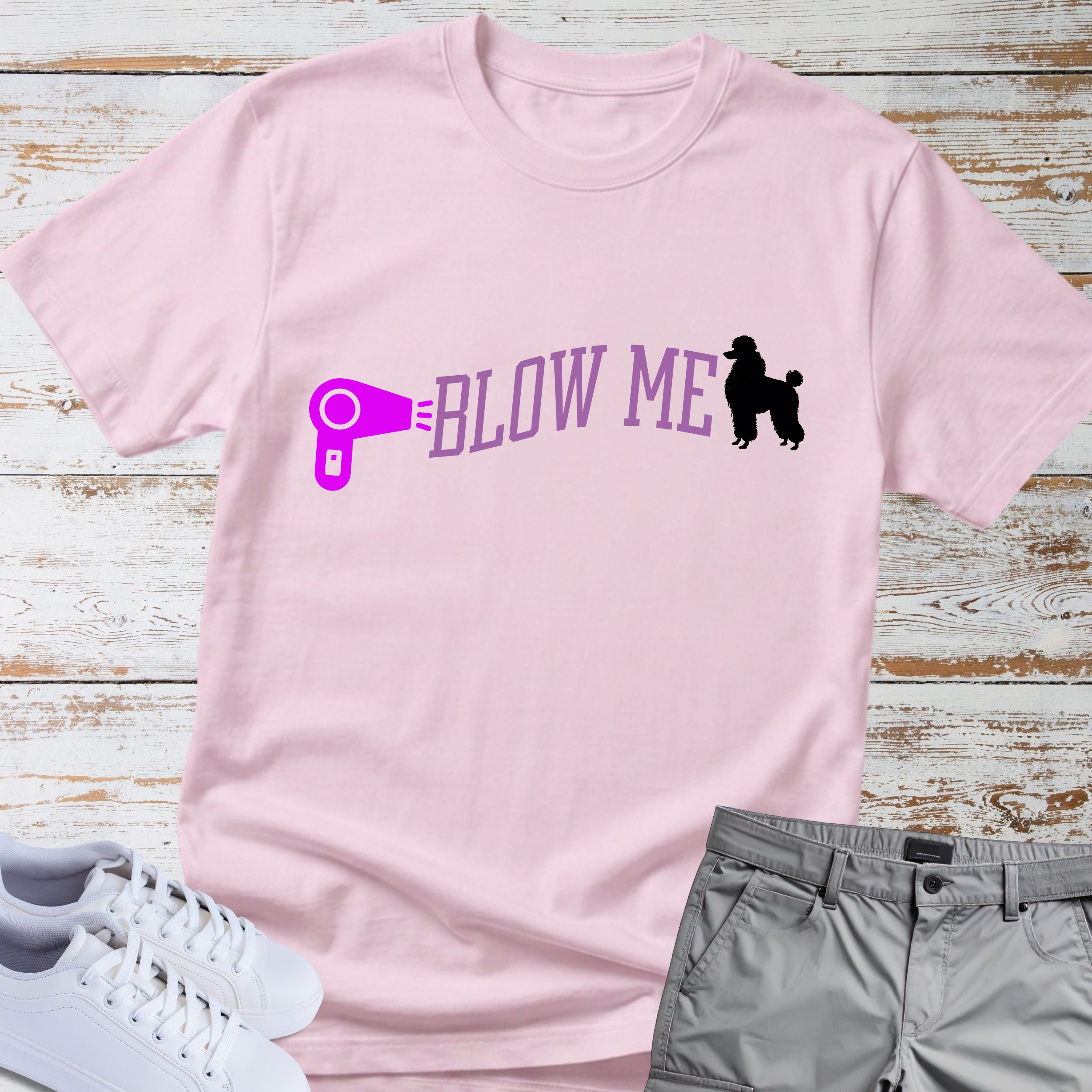 "Blow Me" Poodle Tee