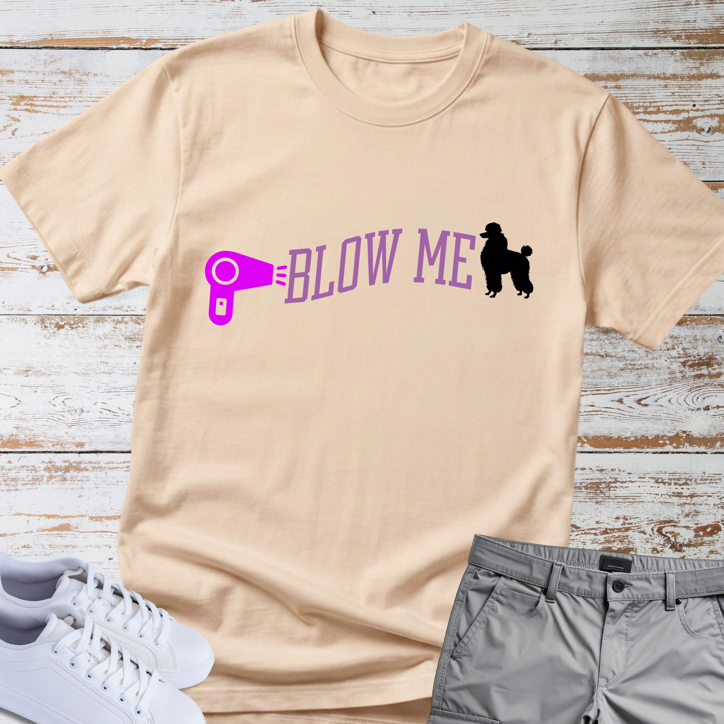 "Blow Me" Poodle Tee