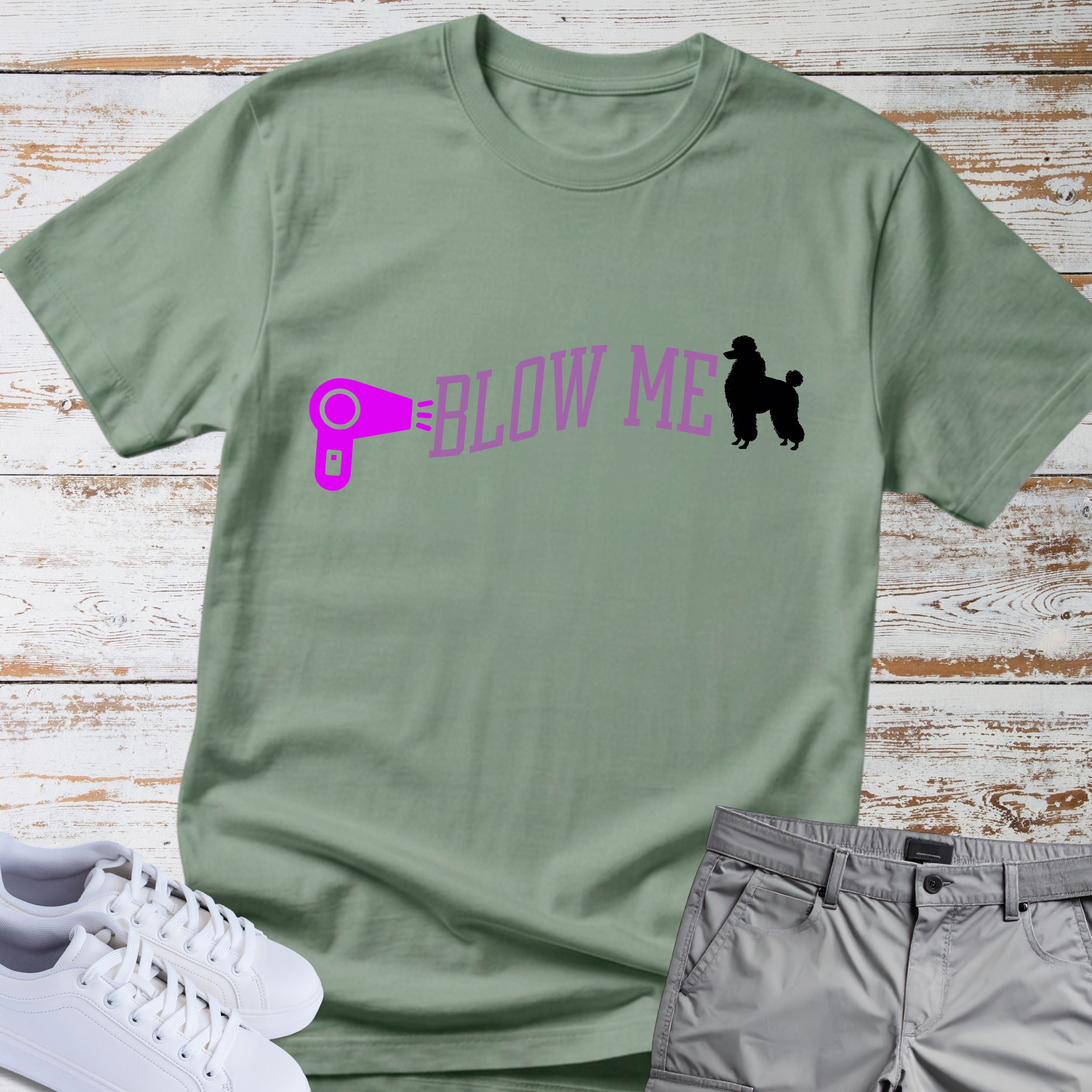 "Blow Me" Poodle Tee