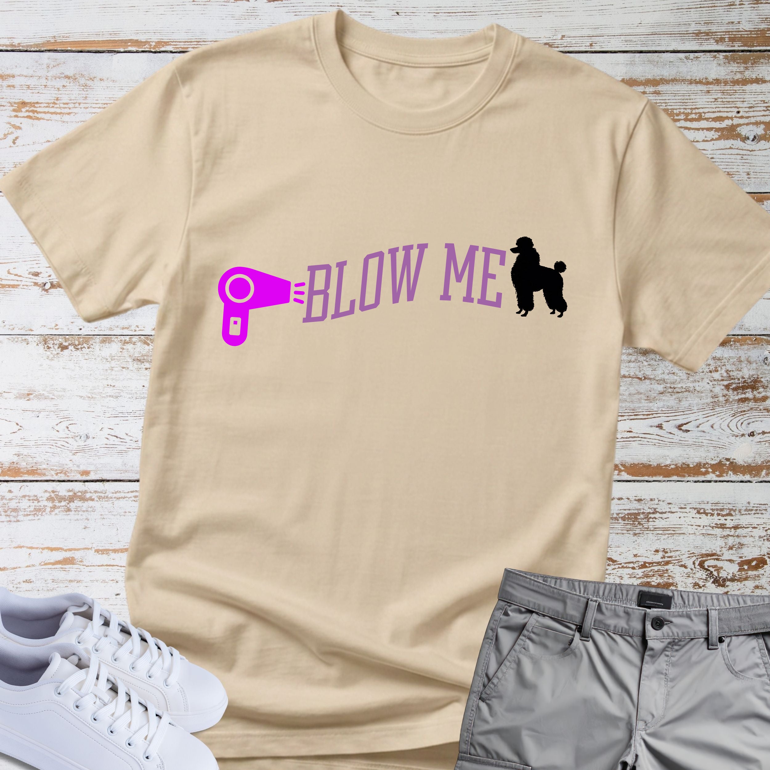 "Blow Me" Poodle Tee