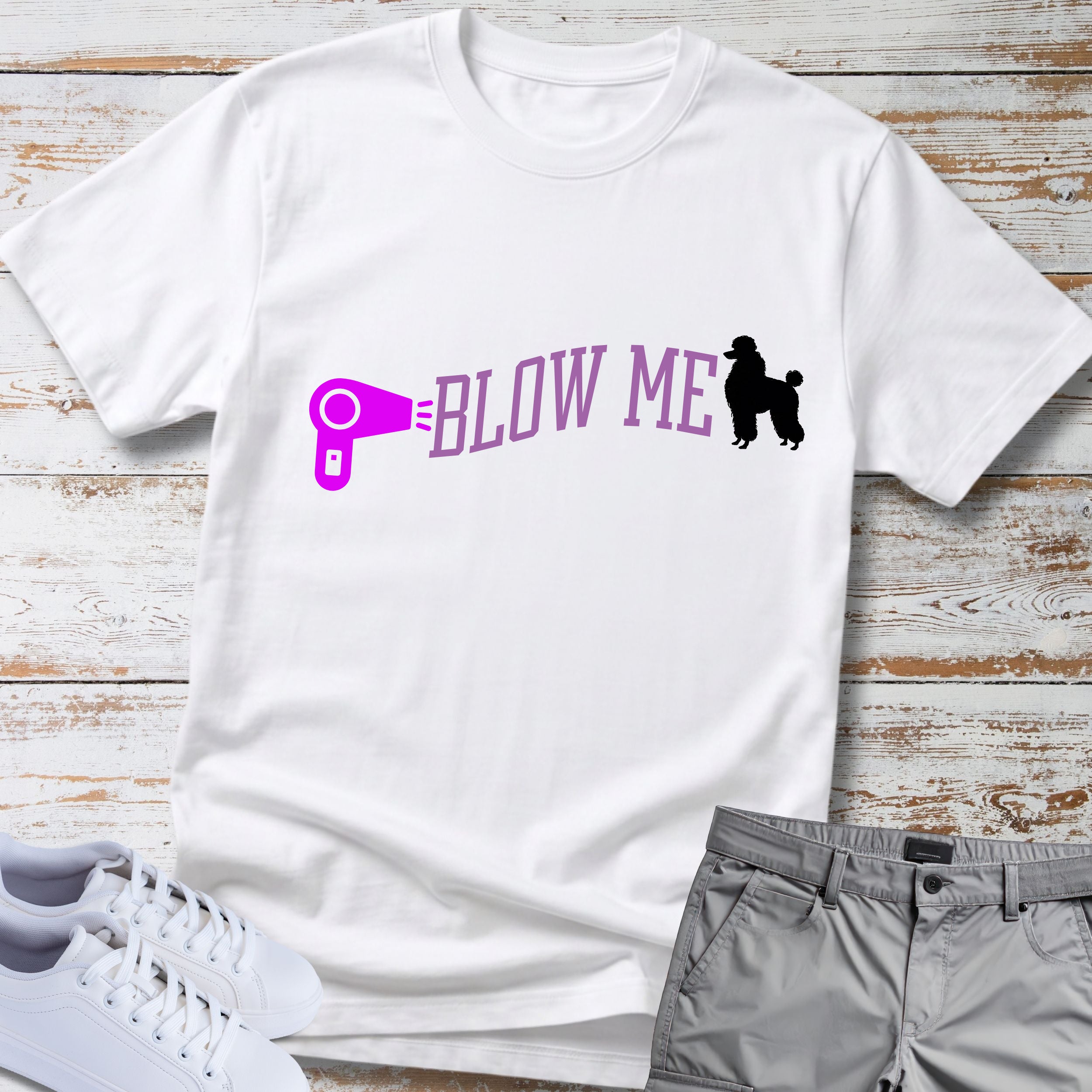 "Blow Me" Poodle Tee