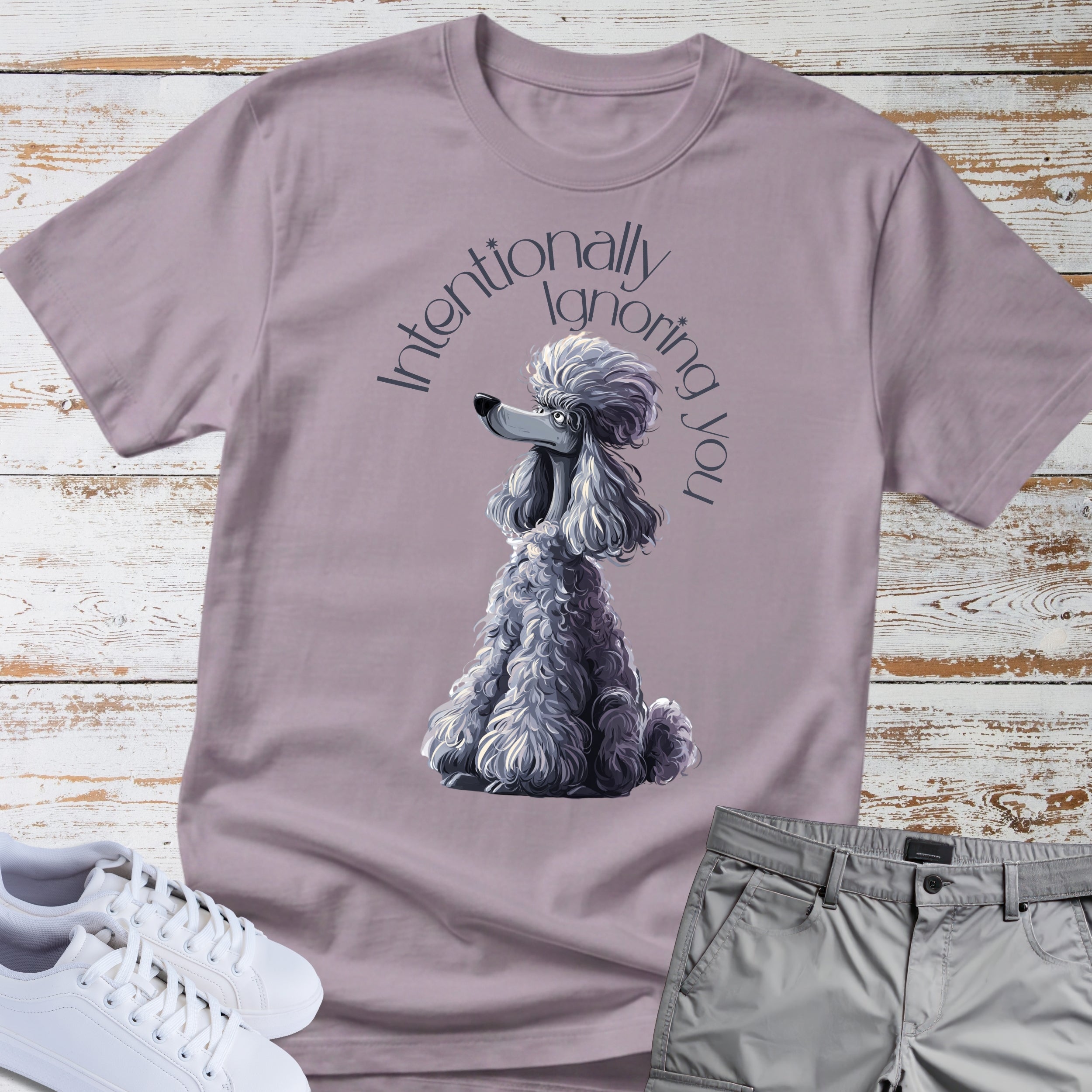 Poodle 'Intentionally Ignoring You' T-Shirt