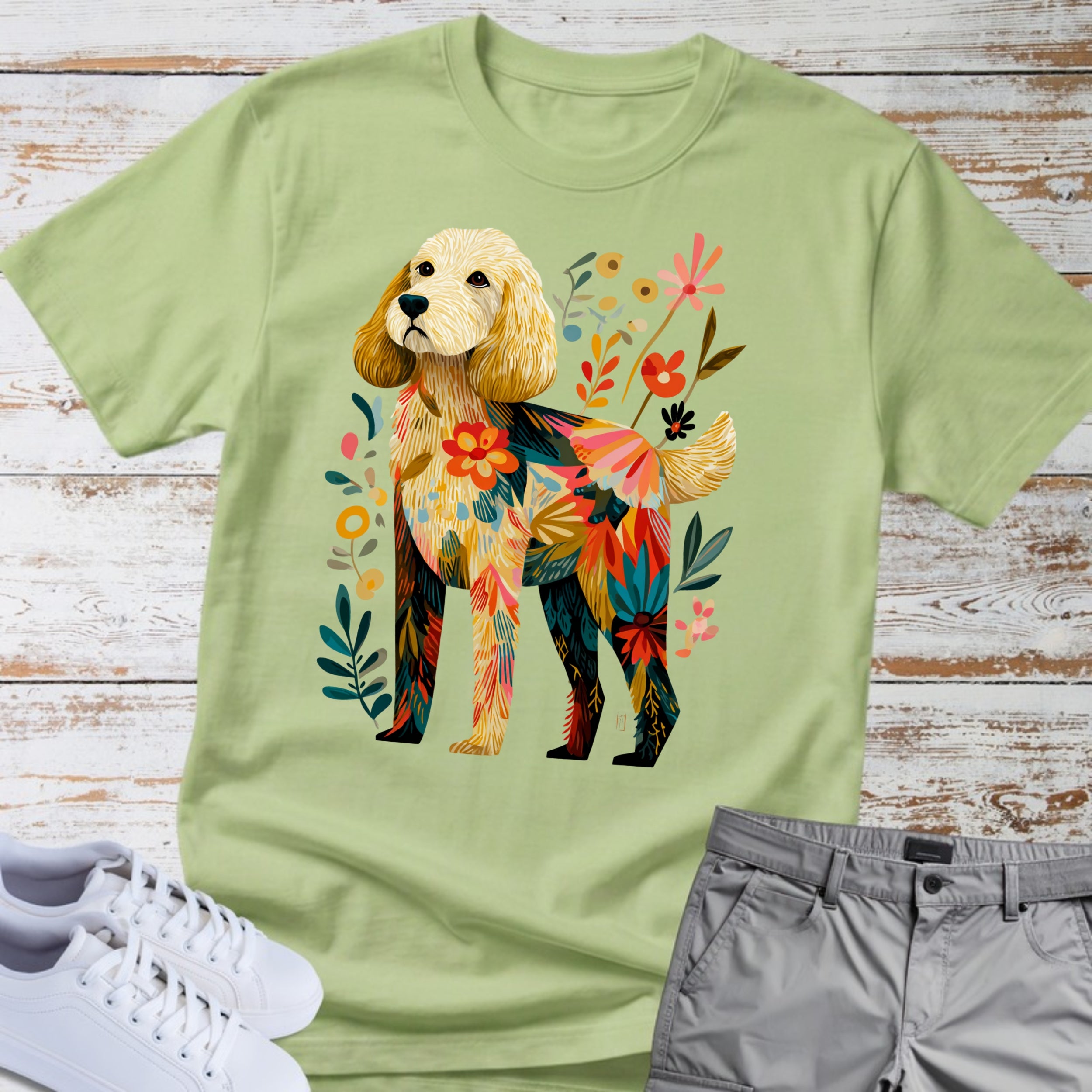 Goldendoodle Florafolk  T-Shirt