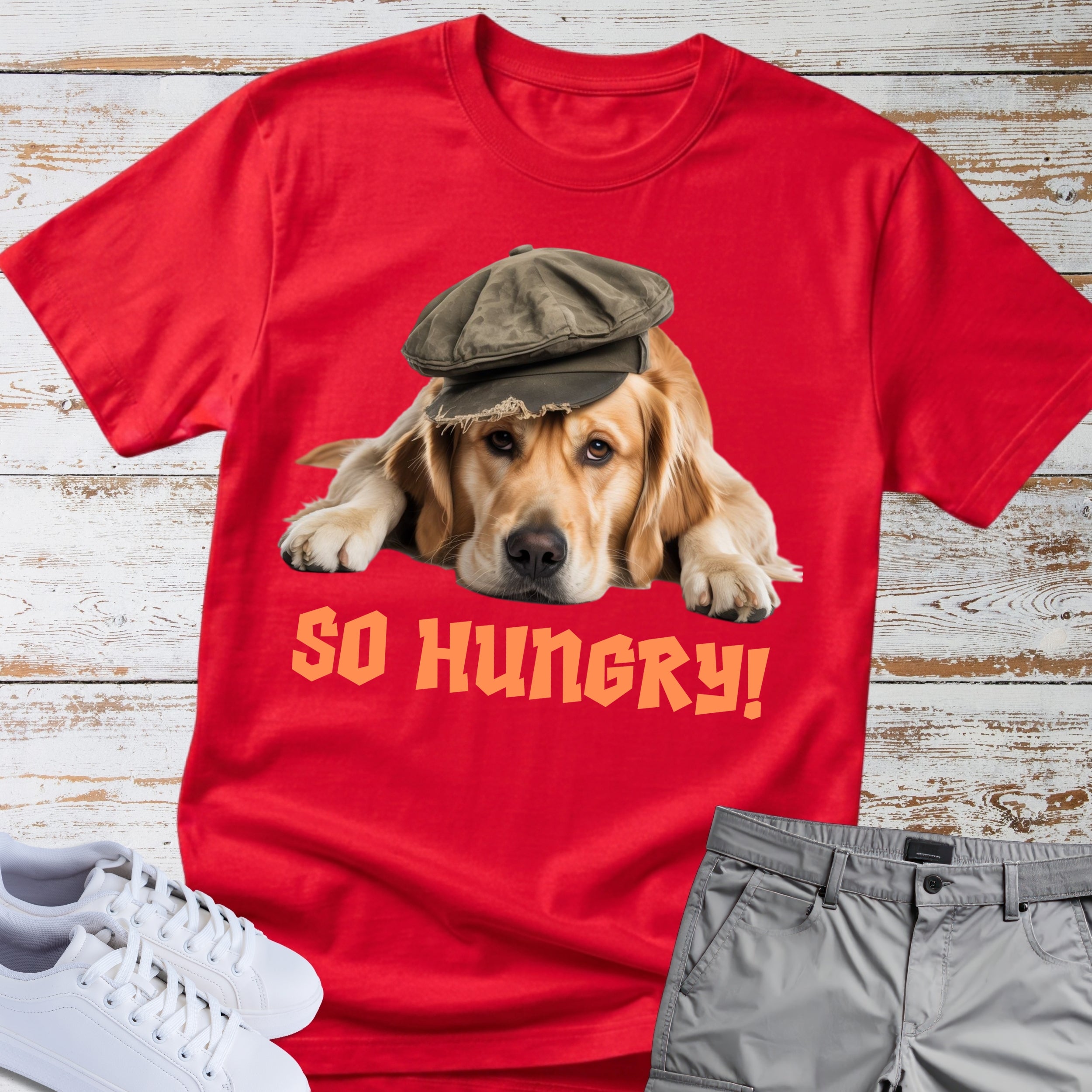Golden Retriever "So Hungry" T-Shirt