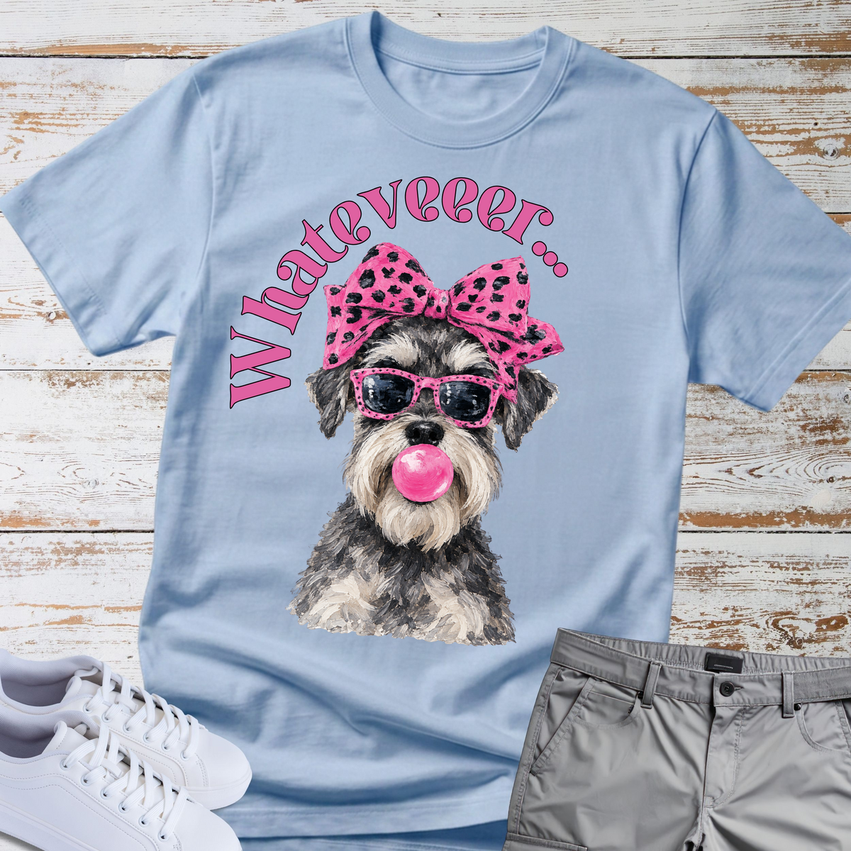 Whatever... 🎀 | Schnauzer Graphic T-Shirt