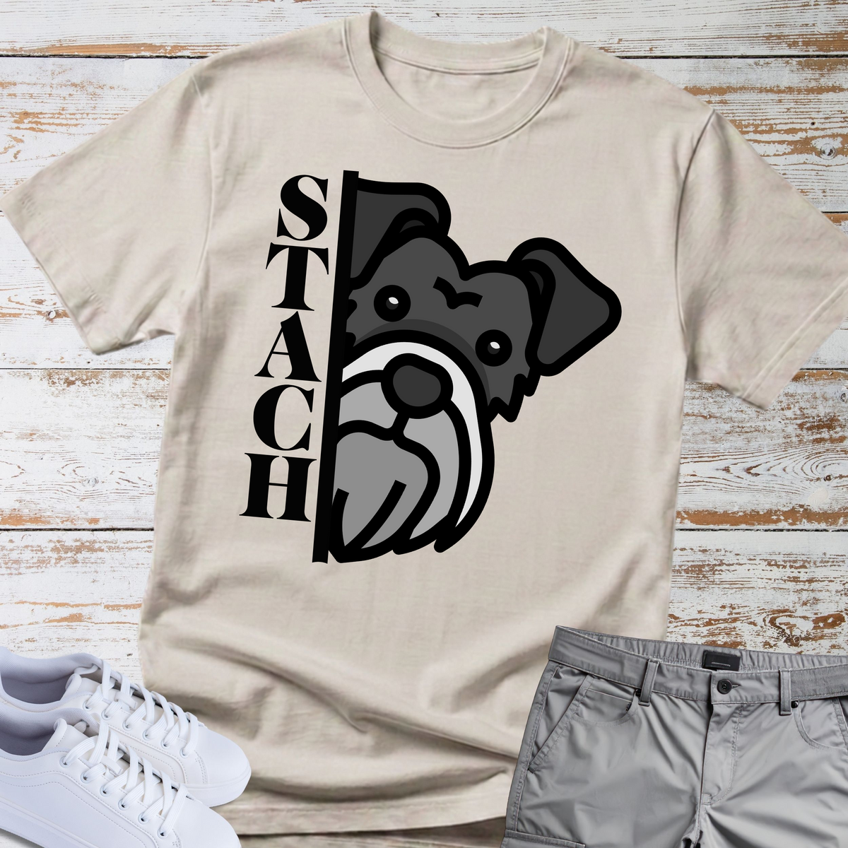 Stach 😎 | Schnauzer Graphic T-Shirt