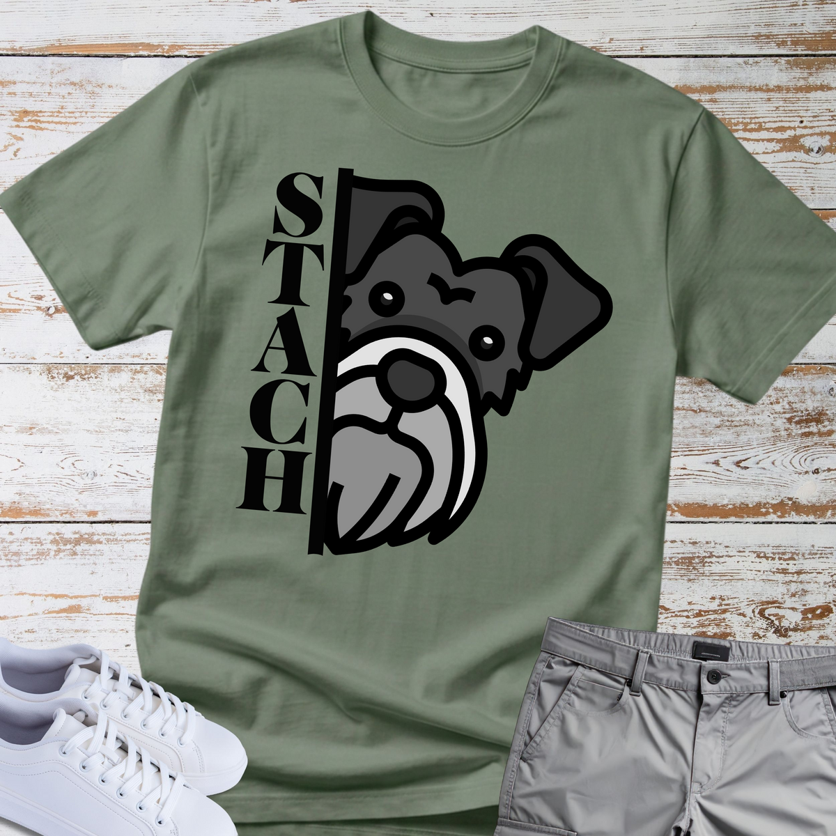 Stach 😎 | Schnauzer Graphic T-Shirt