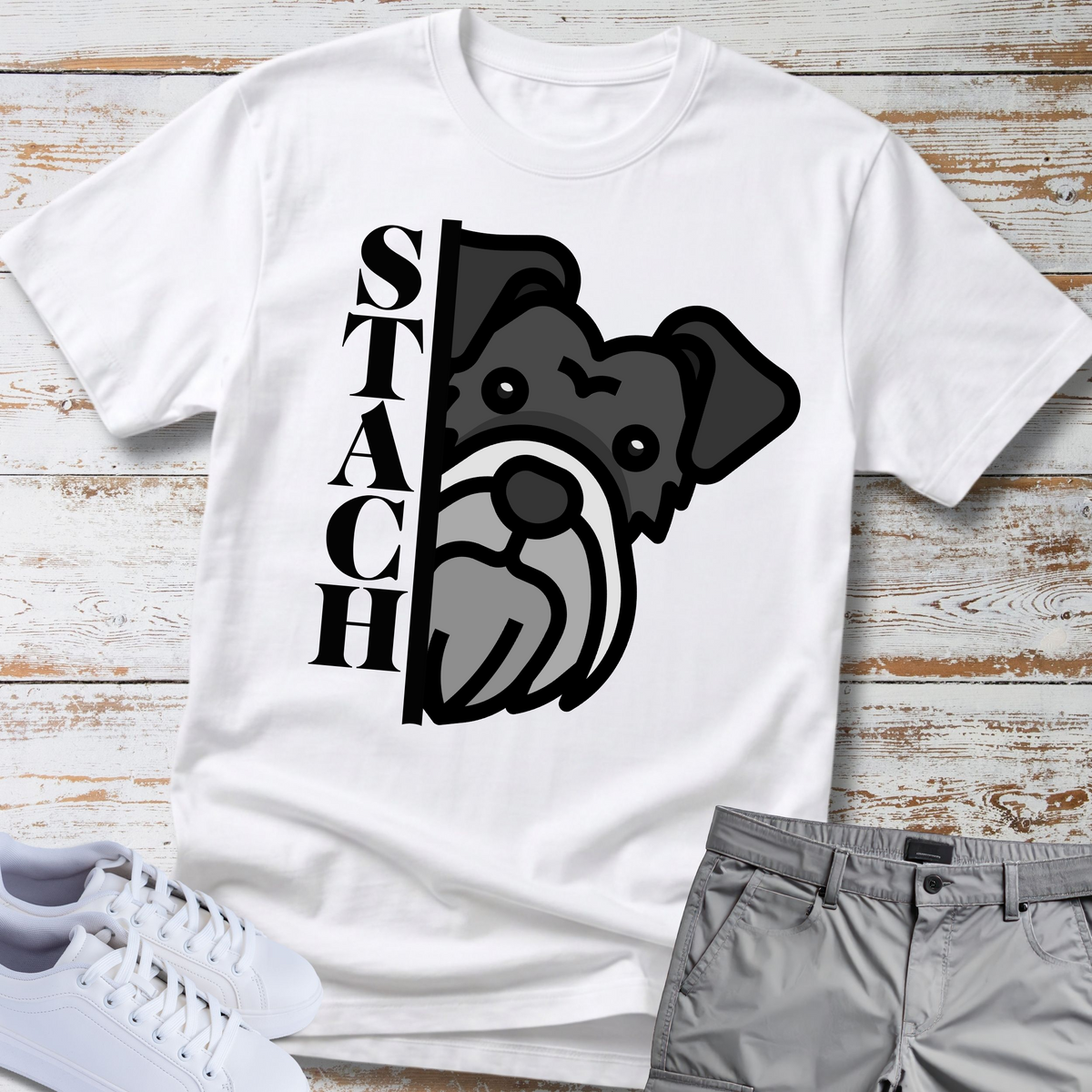 Stach 😎 | Schnauzer Graphic T-Shirt