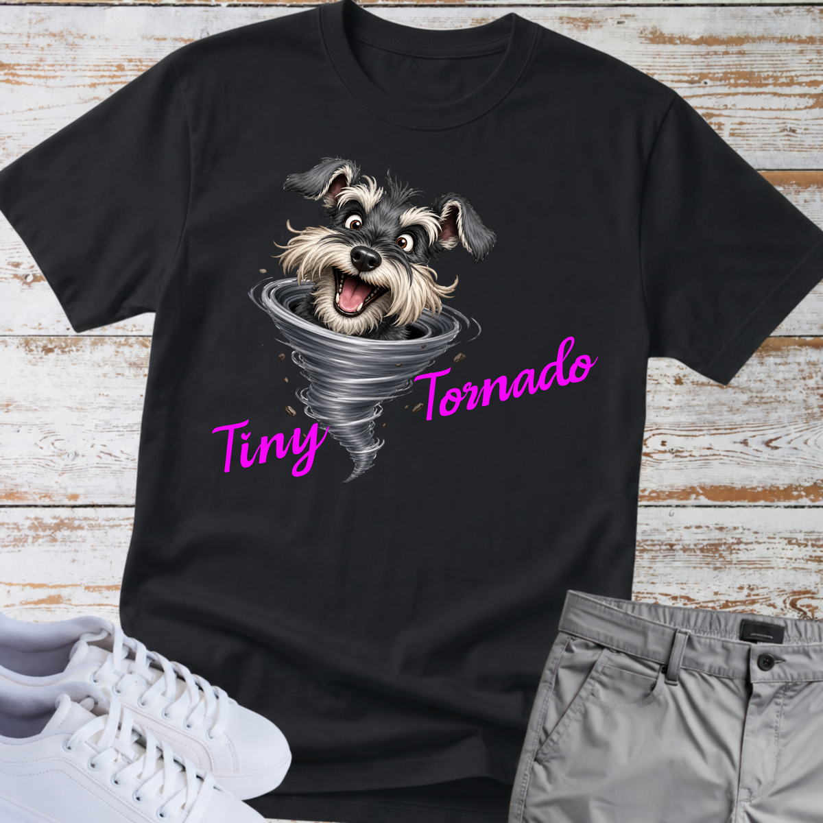 Tiny Tornado 🌪️ | Schnauzer Graphic T-Shirt