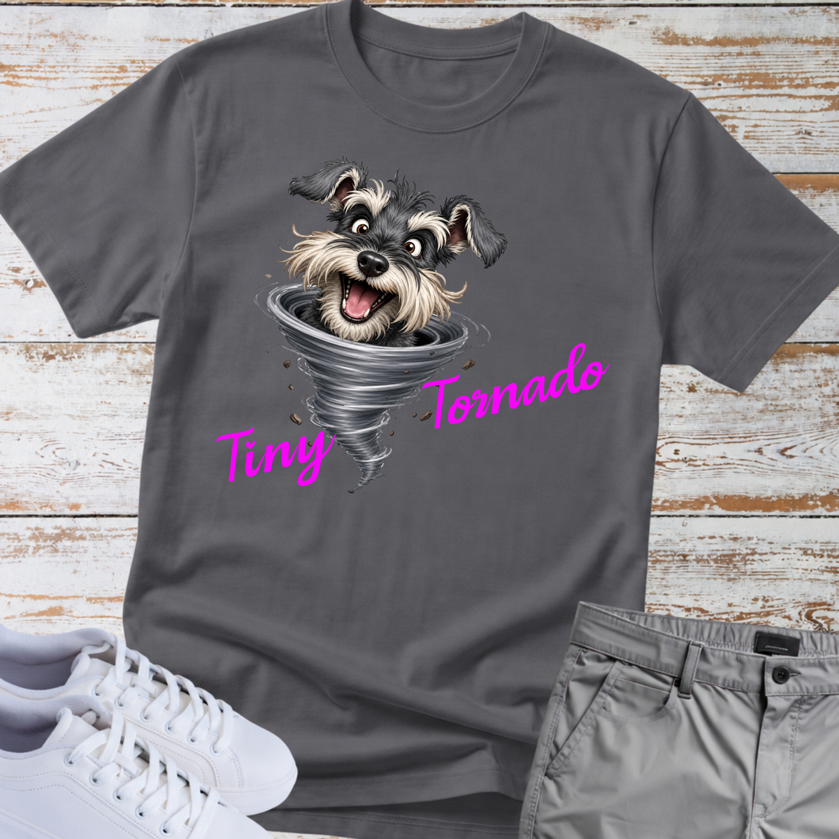 Tiny Tornado 🌪️ | Schnauzer Graphic T-Shirt