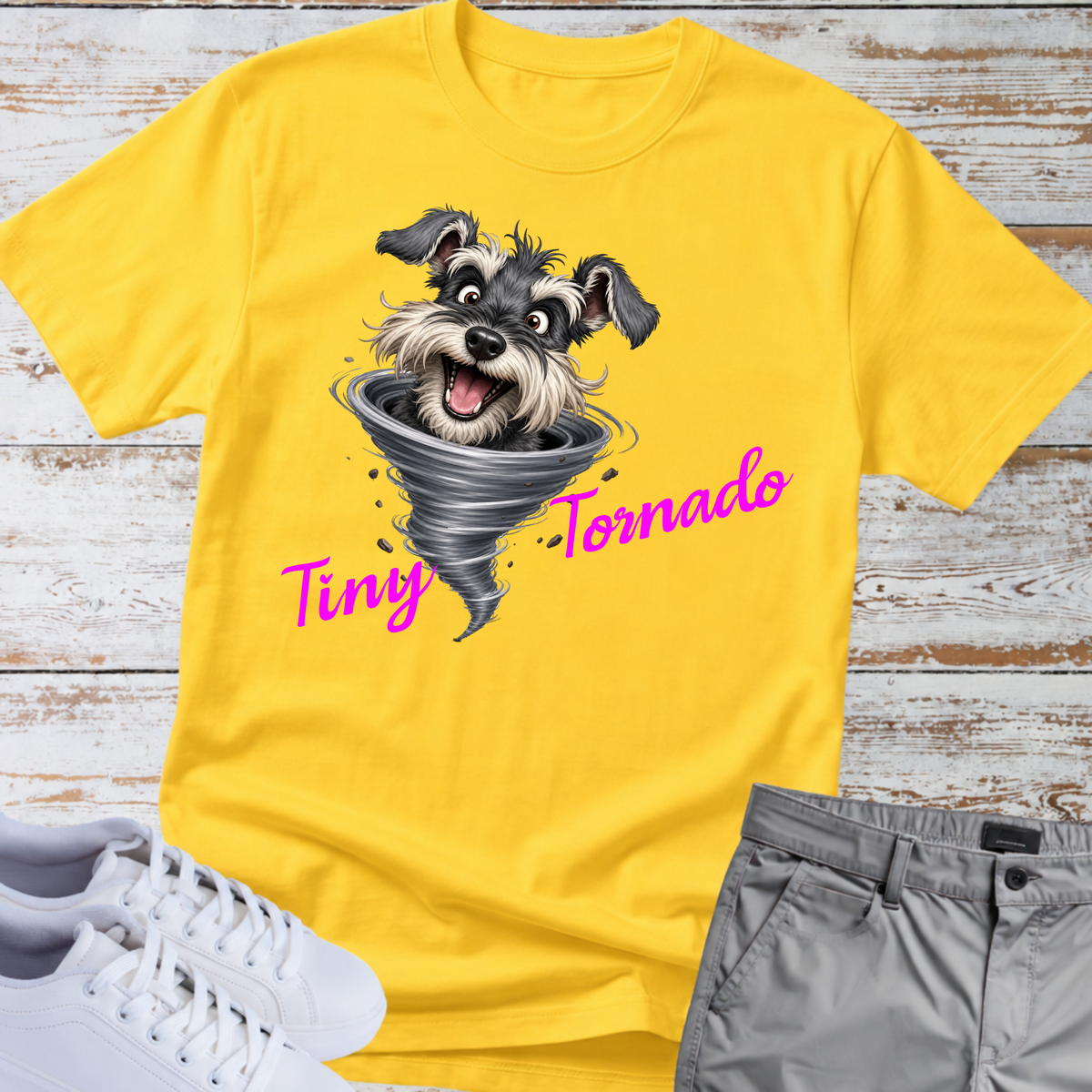 Tiny Tornado 🌪️ | Schnauzer Graphic T-Shirt