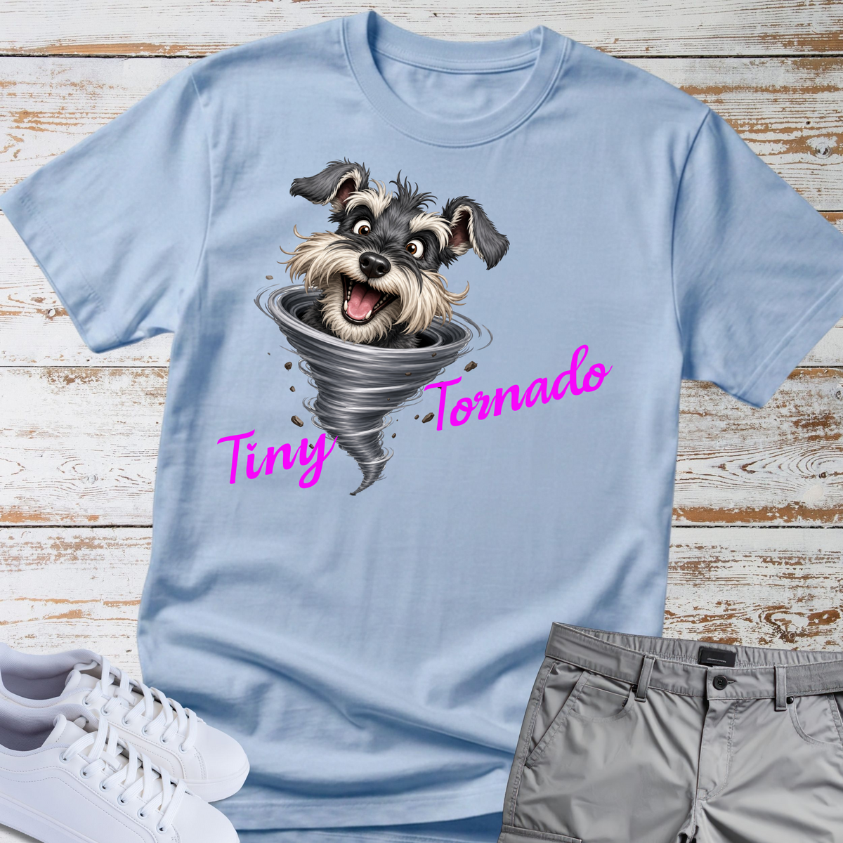 Tiny Tornado 🌪️ | Schnauzer Graphic T-Shirt