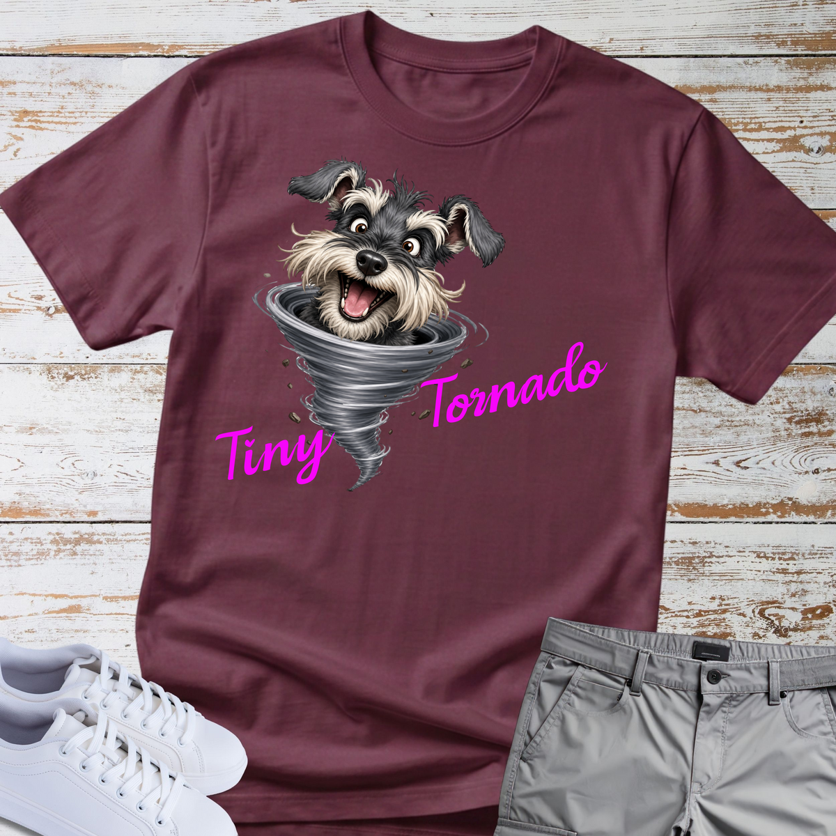 Tiny Tornado 🌪️ | Schnauzer Graphic T-Shirt