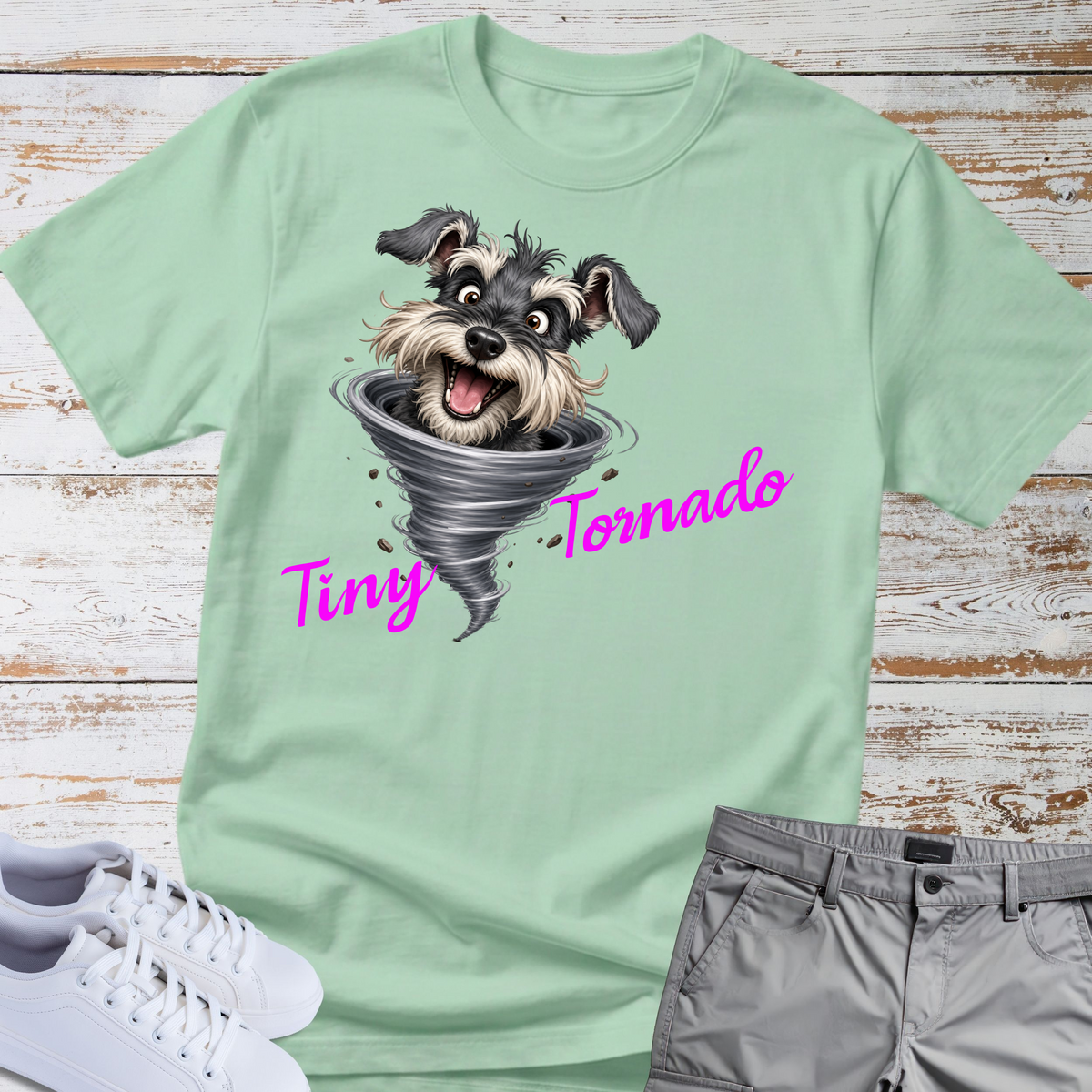 Tiny Tornado 🌪️ | Schnauzer Graphic T-Shirt