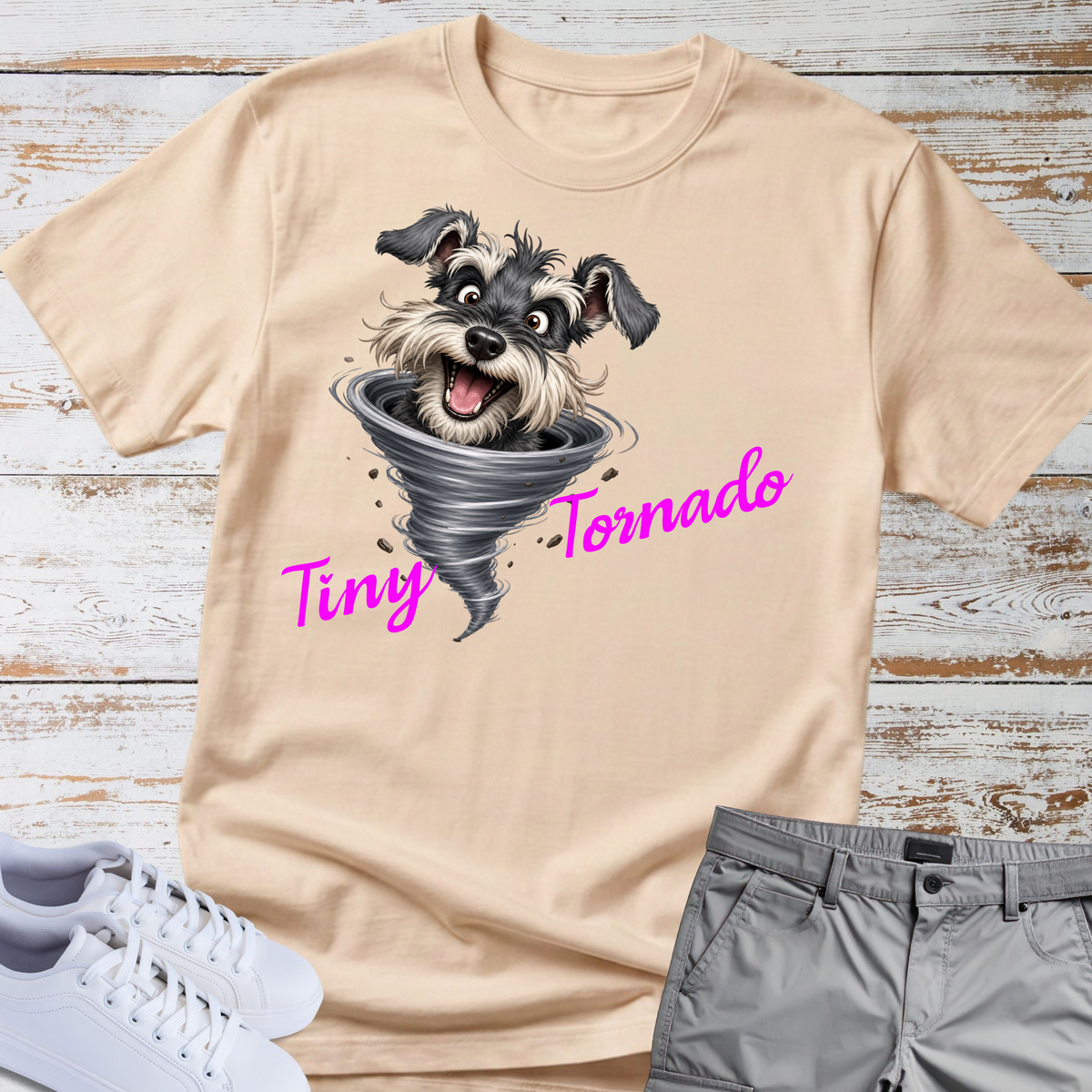 Tiny Tornado 🌪️ | Schnauzer Graphic T-Shirt