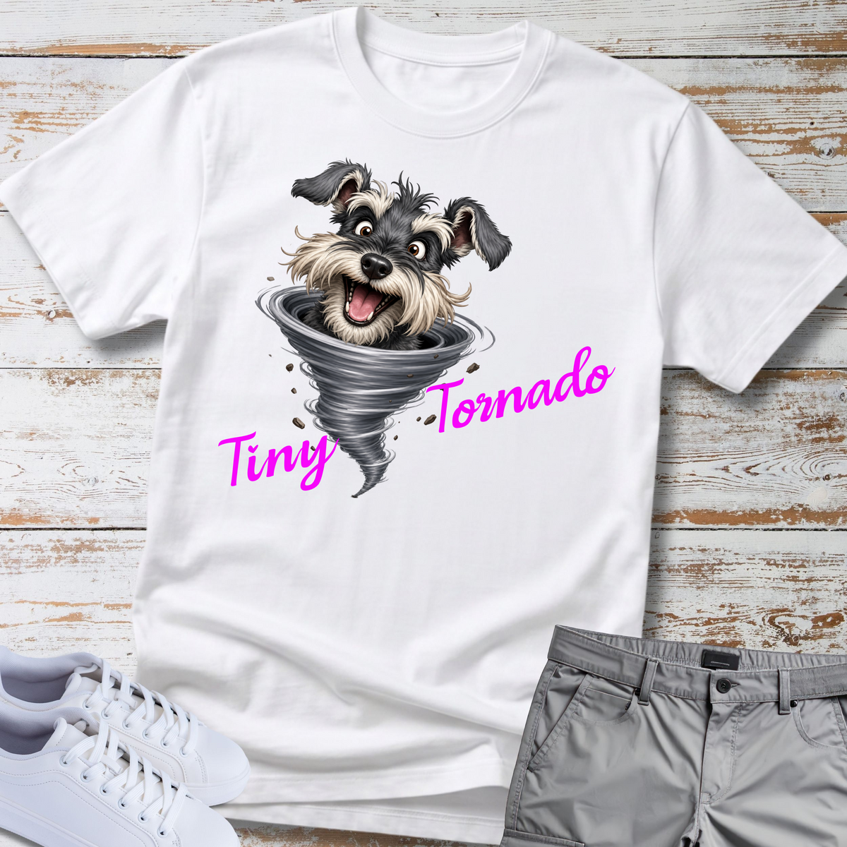 Tiny Tornado 🌪️ | Schnauzer Graphic T-Shirt