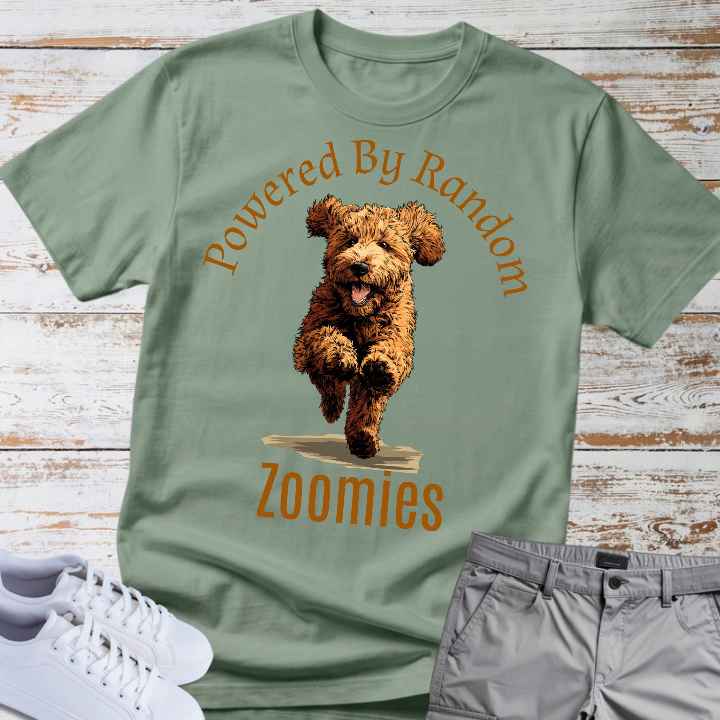 Goldendoodle Powered By Random Zoomies T-Shirt