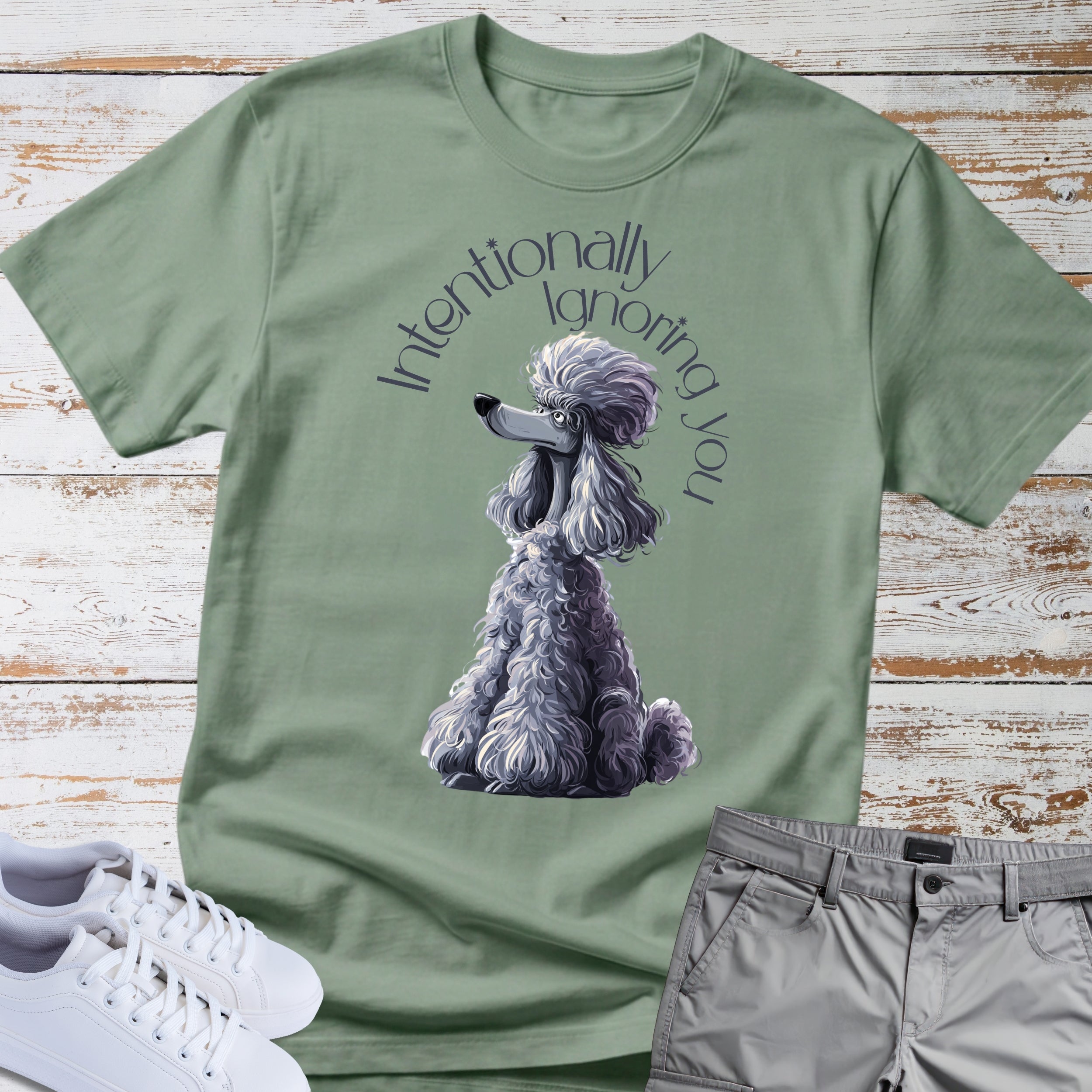 Poodle 'Intentionally Ignoring You' T-Shirt