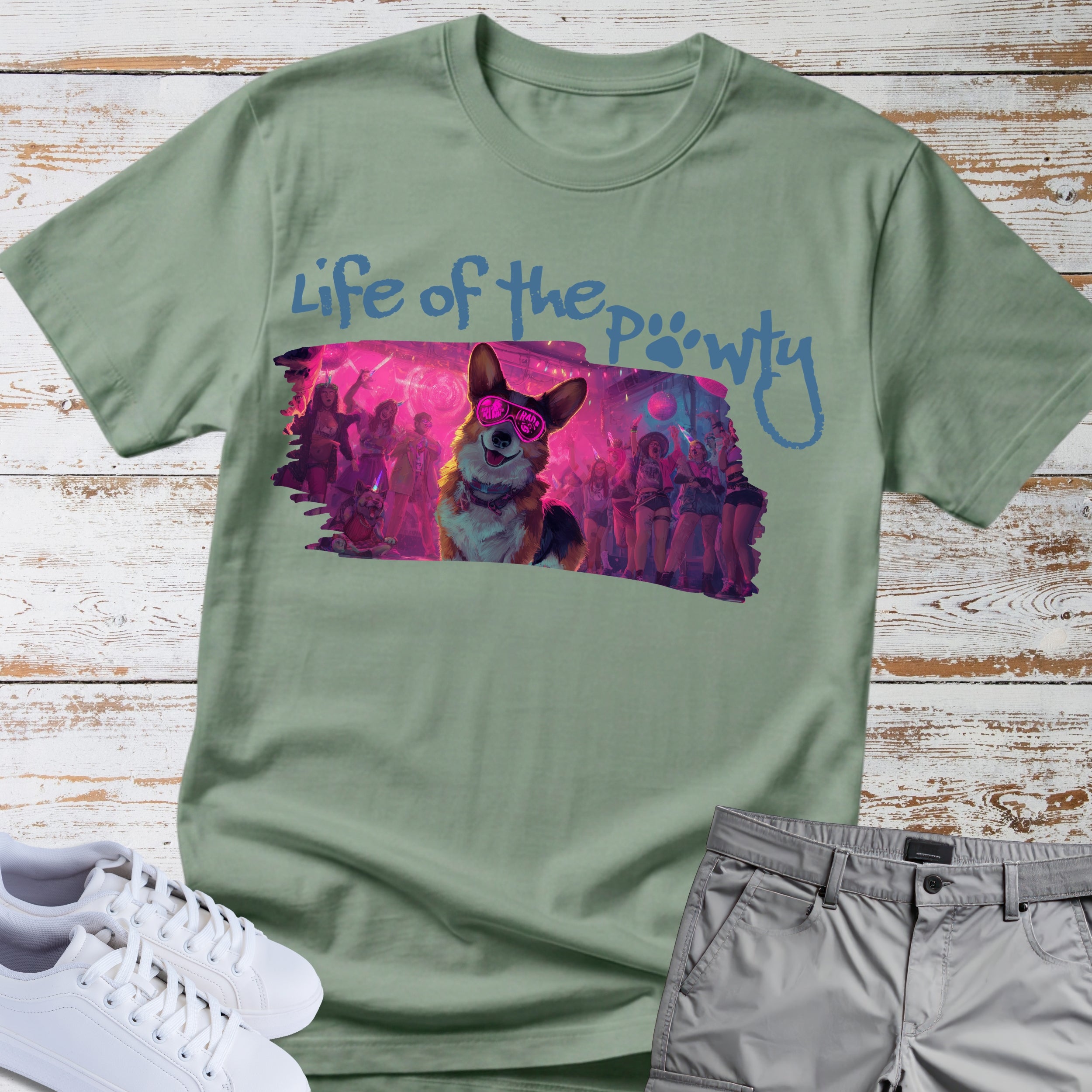 Life Of The Pawty Corgi T-Shirt