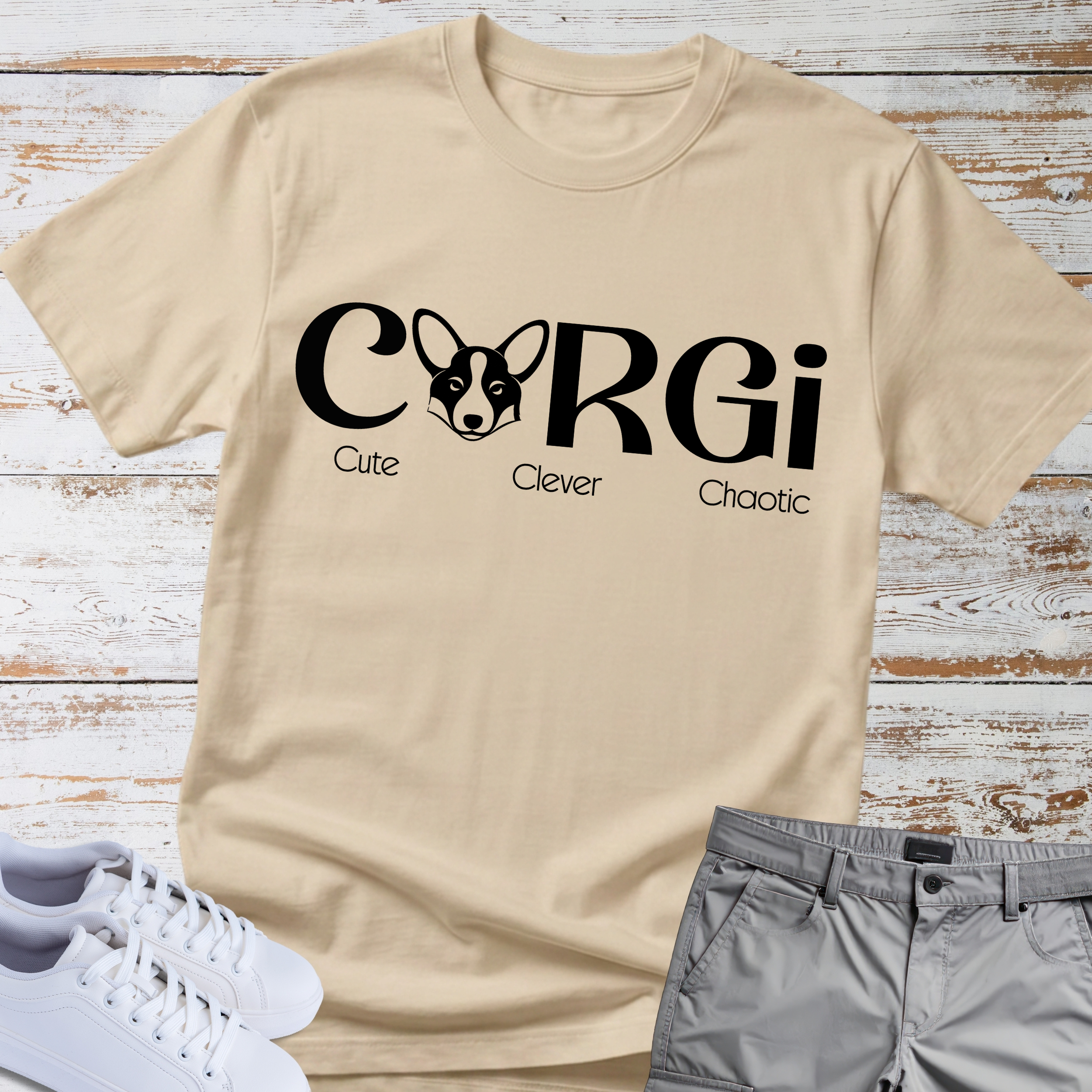 Corgi Cute Clever Chaotic T-Shirt