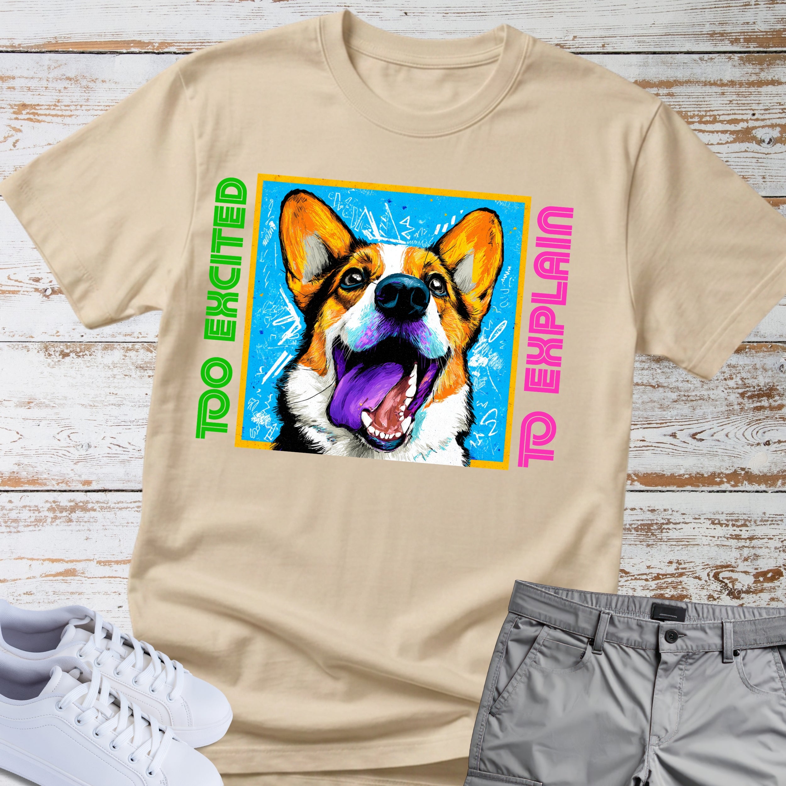 Too Excited To Explain Corgi T-Shirt