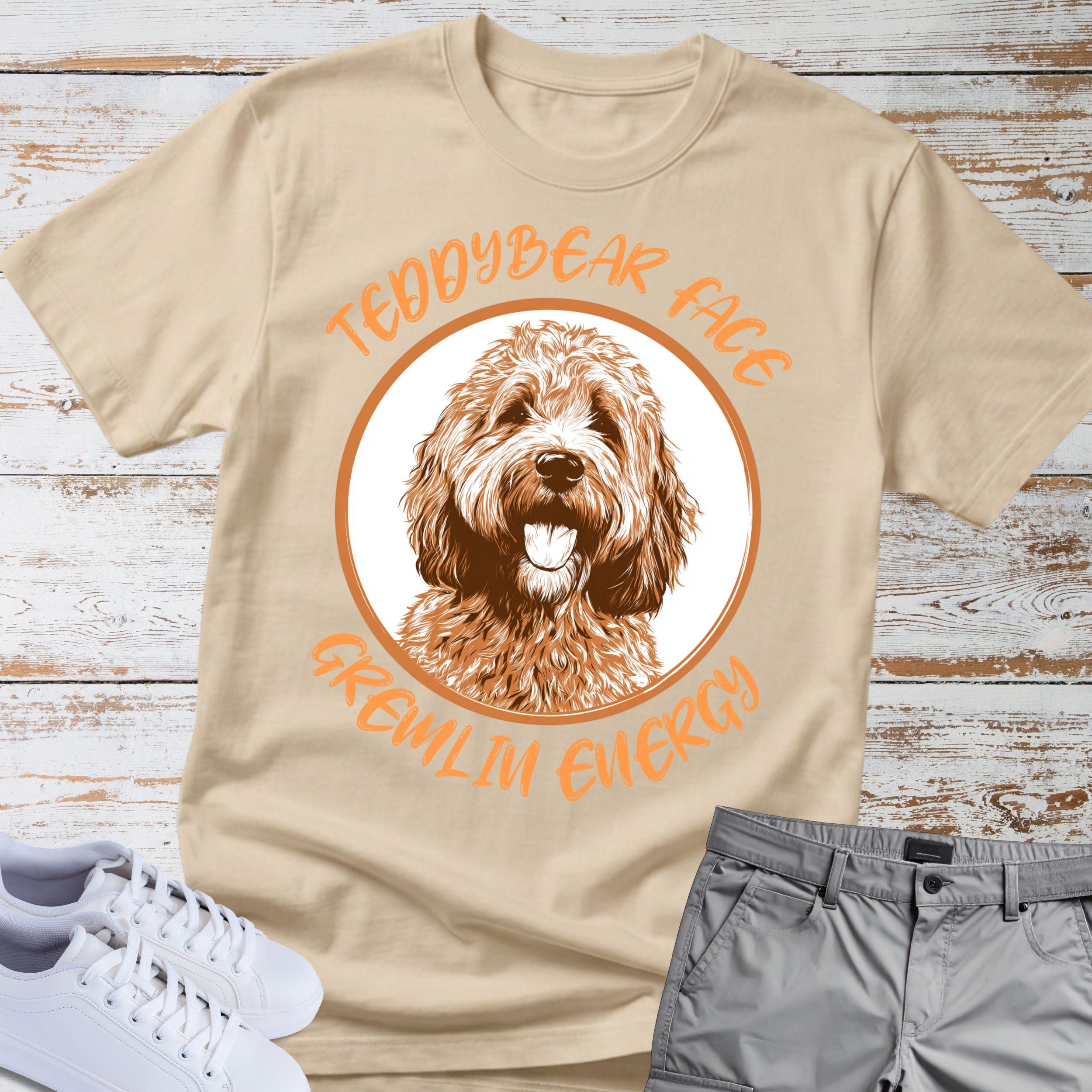 Goldendoodle Teddy Bear Face T-Shirt